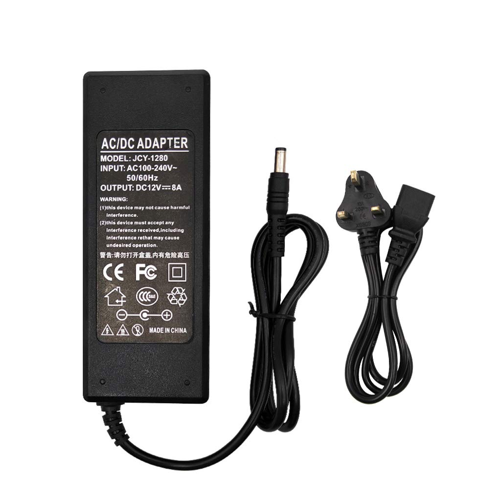 12V 1A 2A 3A 4A 5A 6A 8A 10A AC/DC Adapter Switch Power Supply Charger for LED Light Strips CCTV Router 5.5x2.1-2.5mm Male Connector US/UK/EU/AU Plug - tqup24536ykz1