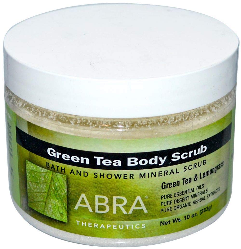 Abra Therapeutics, Green Tea Body Scrub, Green Tea & Lemongrass, 10 oz (283 g)