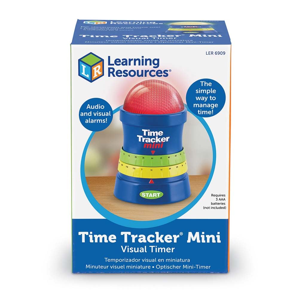 Learning Resources Time Tracker Mini Visual Timer, Classroom Timer, Hand Washing Timer, Auditory and Visual Cue