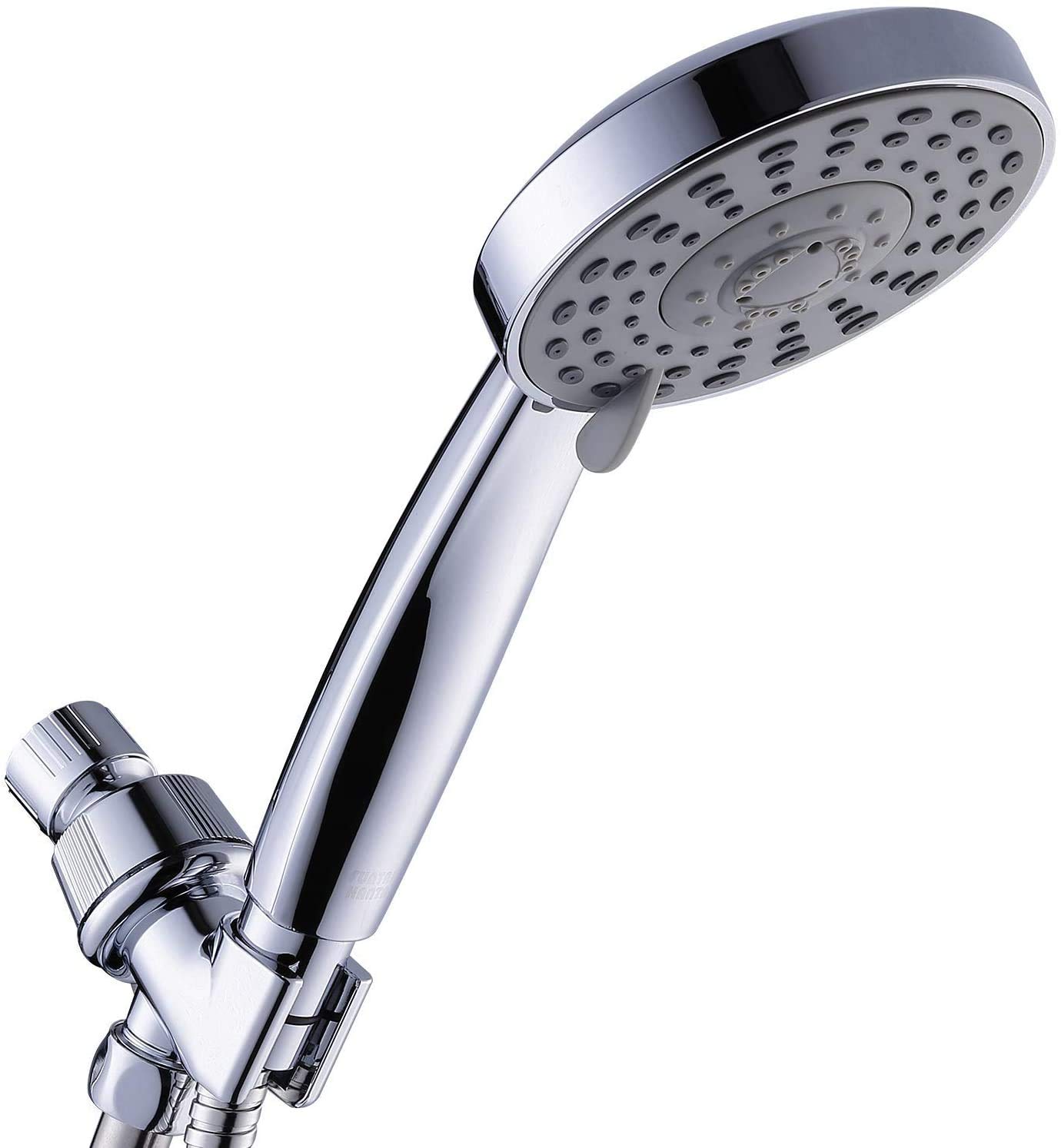 Puri ProHandheld Shower Head High Pressure Multi Spray Settings Massage Spa Detachable Chrome Face with Hose and Wall Bracket Made In ITALY (Model 2)