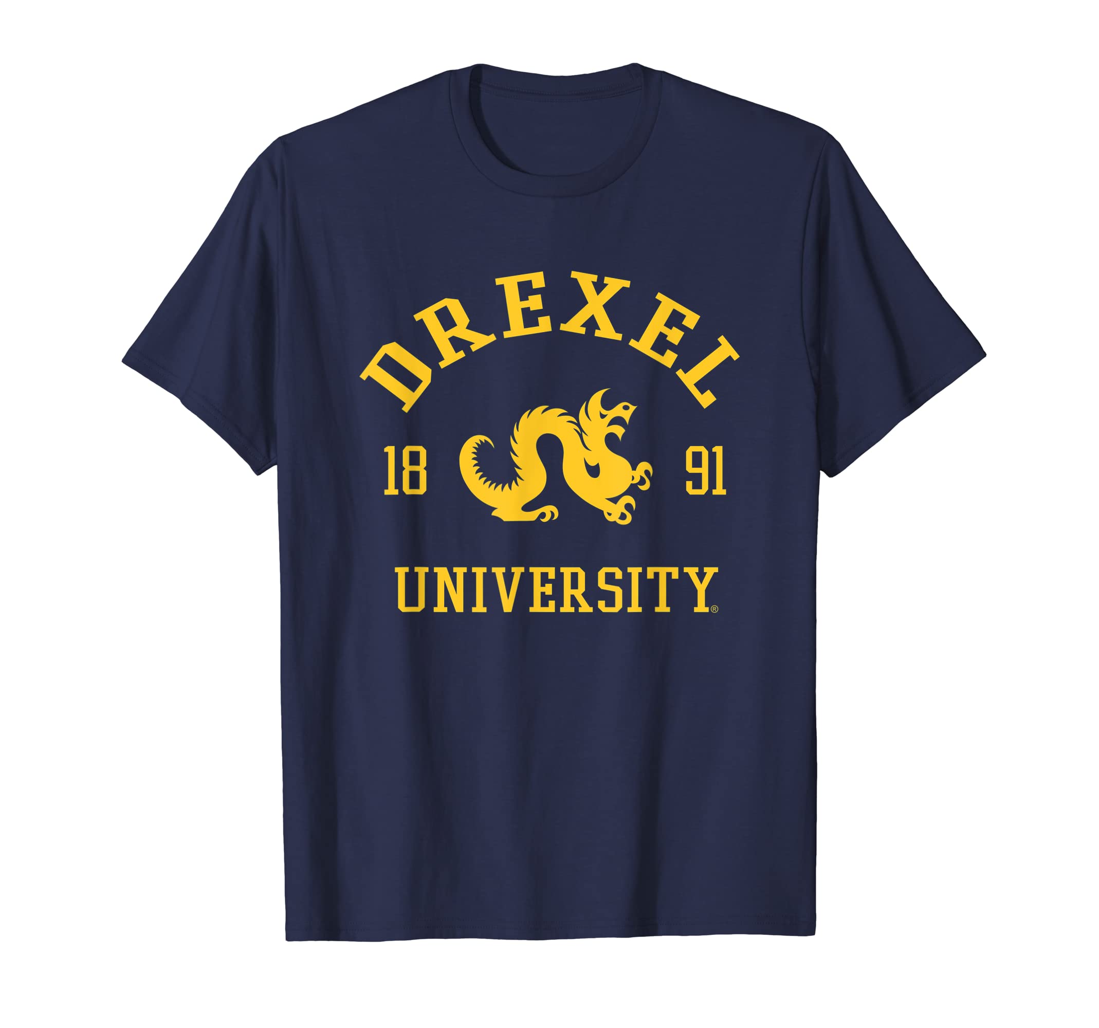 Drexel Dragons Stamp Logo Officially Licensed Navy T-Shirt