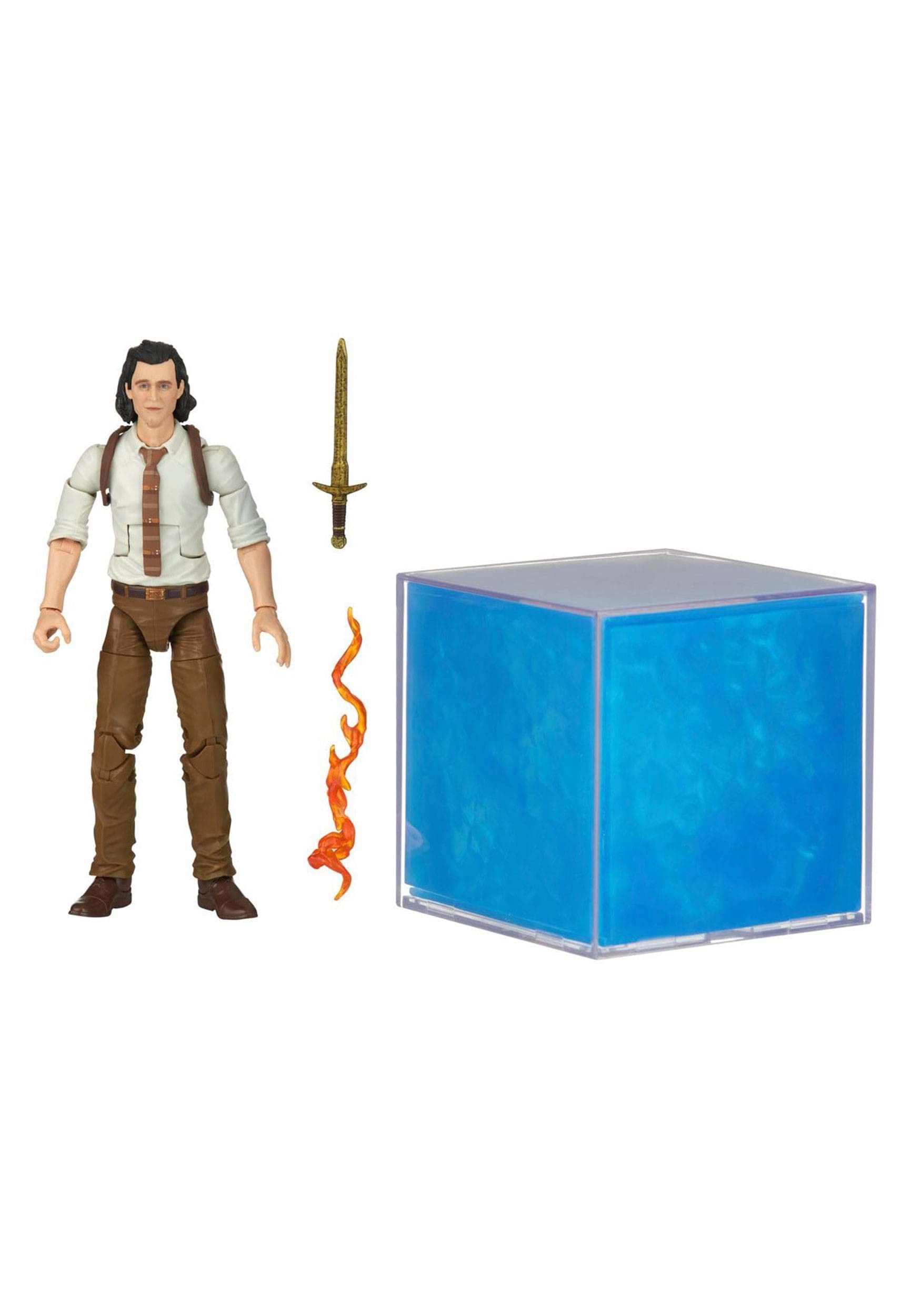 Marvel Legends Series Tesseract Electronic Role Play Accessory with Light FX, Marvel Studios' Loki Roleplay Item and 6” Collectible Loki Figure, F3437, LEGENDS PREMIUM GEAR