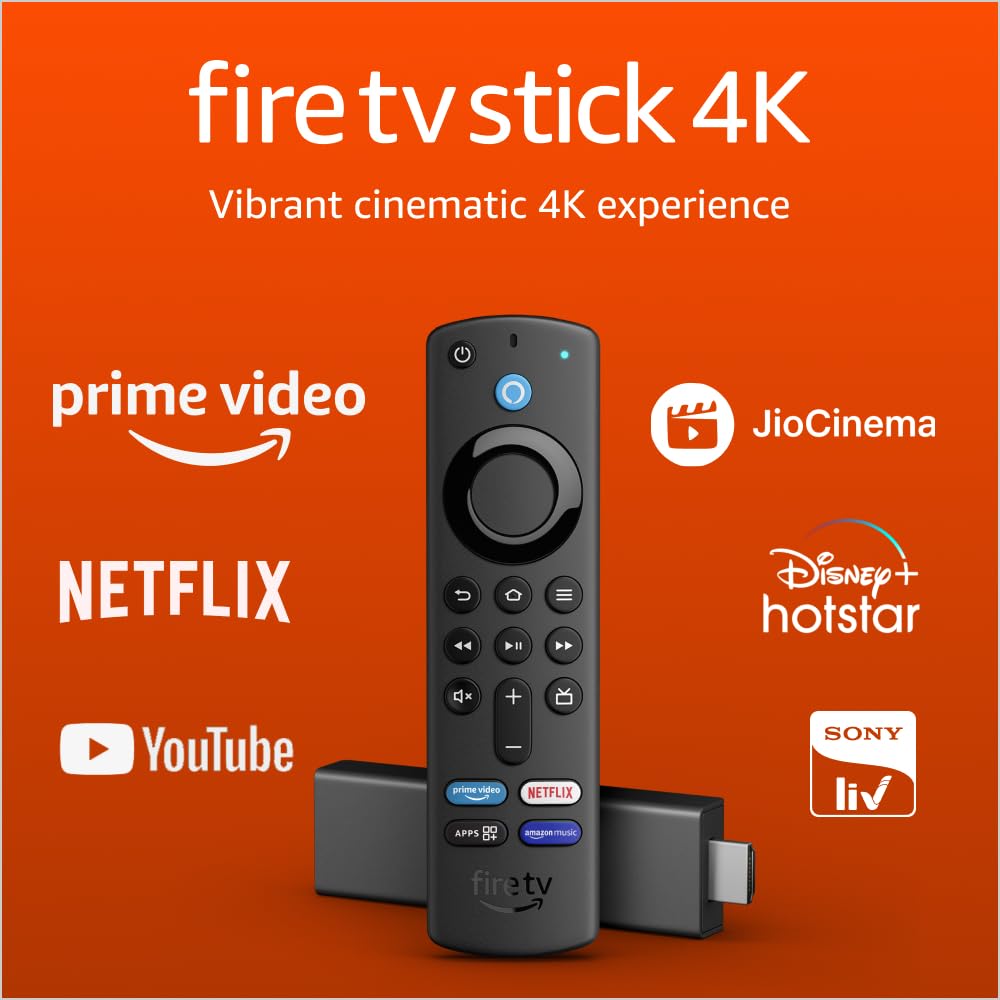 Amazon Fire TV Stick 4K with all-new Alexa Voice Remote (includes TV and app controls), Dolby Vision