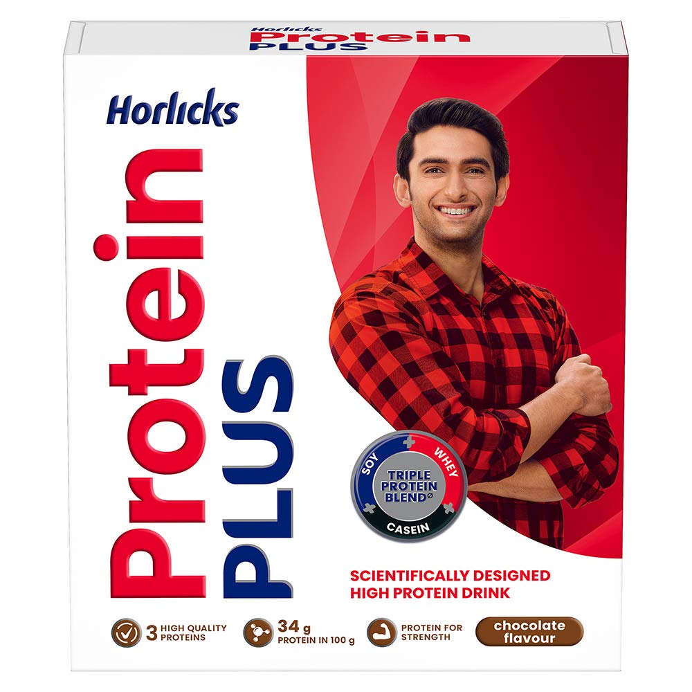 HorlicksProtein+ Health and Nutrition Drink - 200 g Refill Pack (Chocolate)