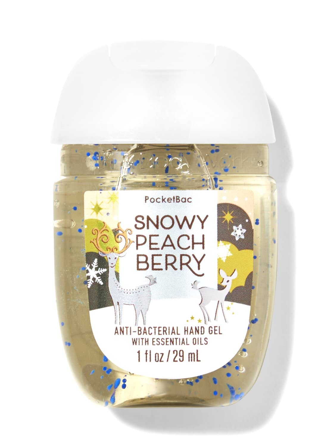 Bath & Body Works-Snowy Peach Berry PocketBac Hand Sanitizer (Pack of 6)