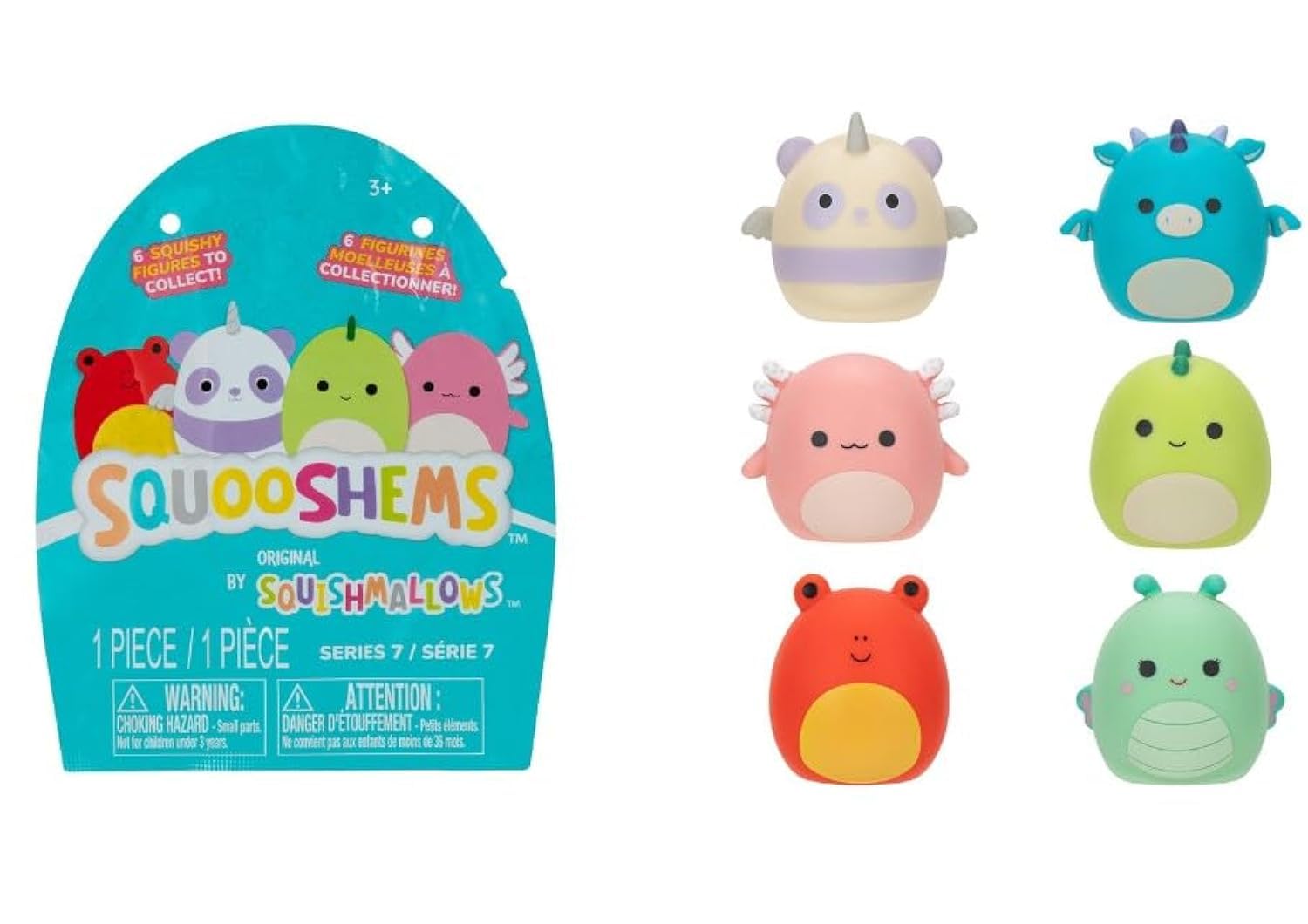 Squishmallows 2.5" Squooshems Assortment Friends & Fantasy Squad 1pc Surprise Pack Officially Licensed Kellytoy Soft Gift for Kids Girls & Boys Washable Squishy Stuff Toy Multicolor All Age