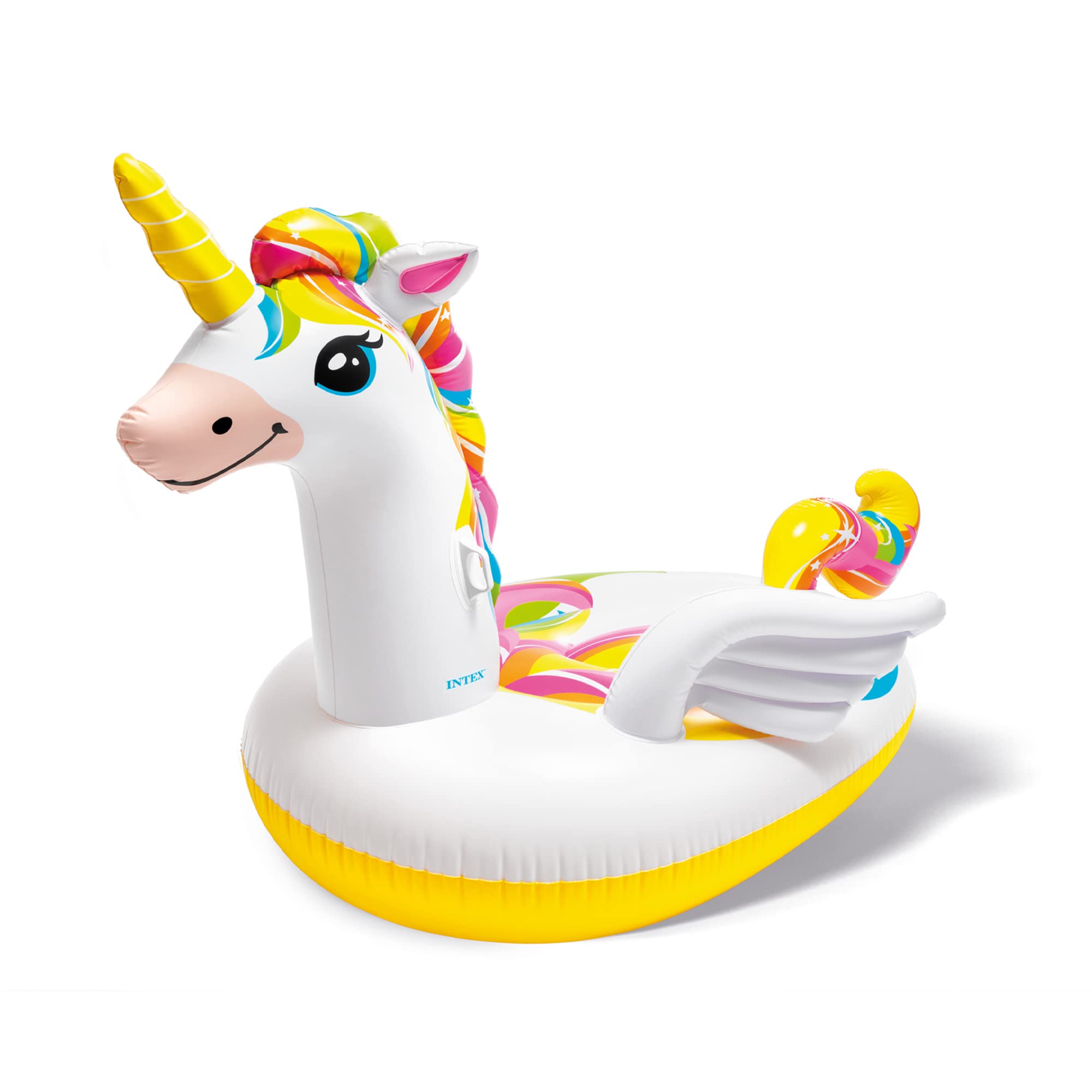 Intex 57291EP Giant Inflatable 8 x 5 Foot Mega Unicorn Island Ride On Swimming Pool Float