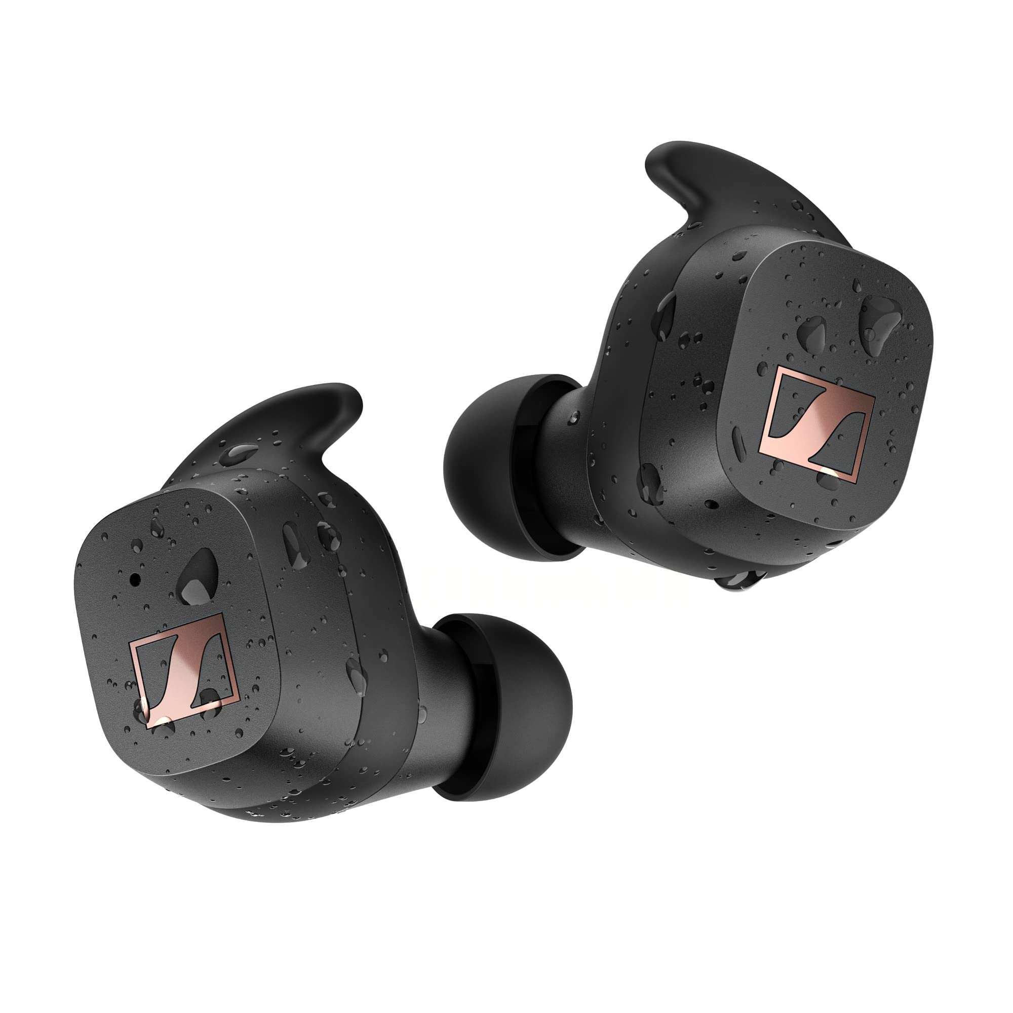 SennheiserSPORT True Wireless Earbuds - Bluetooth In-Ear Headphones for Active Lifestyles, Music and Calls with Adaptable Acoustics, Noise Cancellation, Touch Controls, IP54 and 27-hour Battery Life