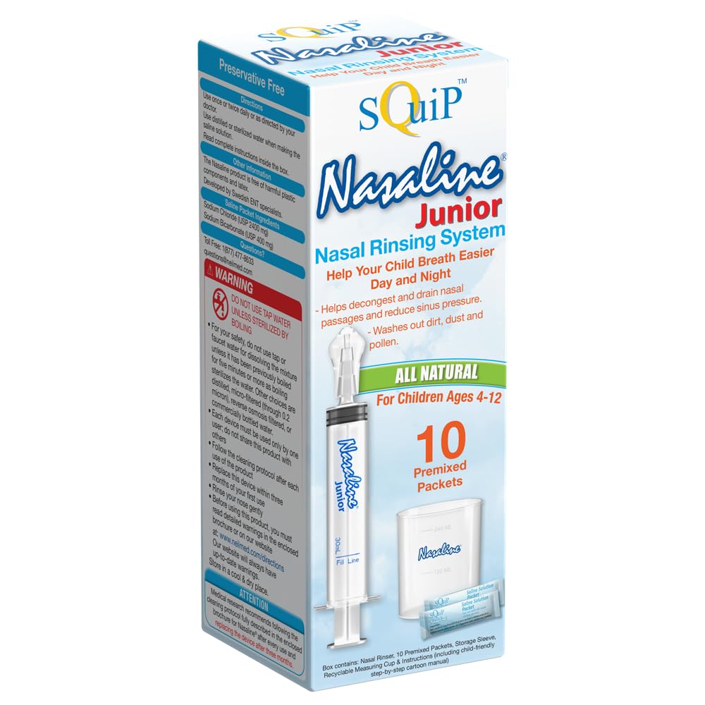 Squip Nasaline Junior Nasal Rinsing System, 3.1 Fl Oz (Pack of 1)