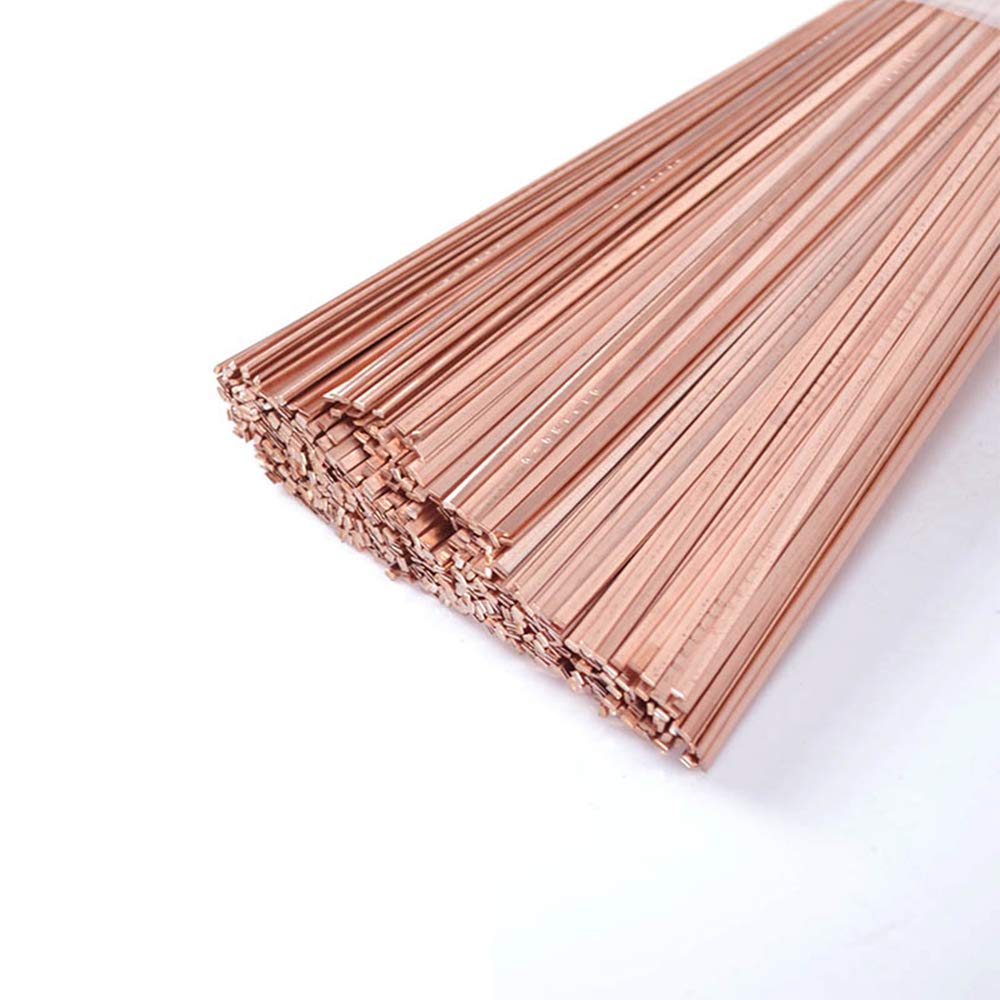 Sheicon 10 Pcs Copper Phosphorus Welding Brazing Rod 1.3x3.2x400mm, Used for Welding Copper Pipes of air Conditioner and Refrigerator