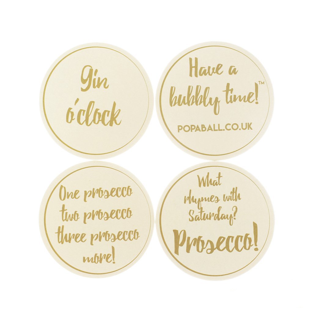 4 Popaball Coasters