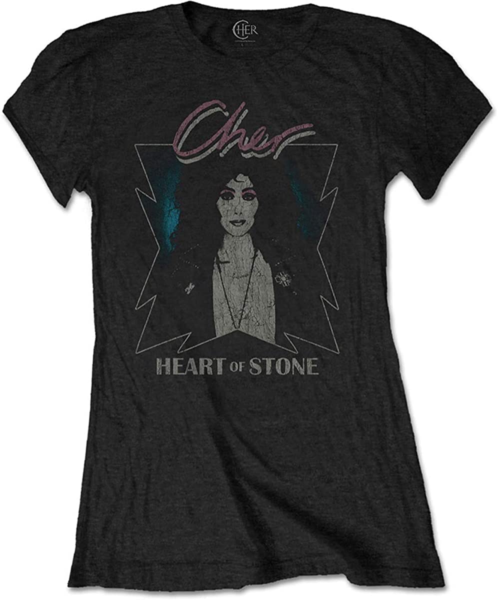 Tee ShackCher Women's Heart of Stone Dancing Queen Official Slim Fit T-Shirt