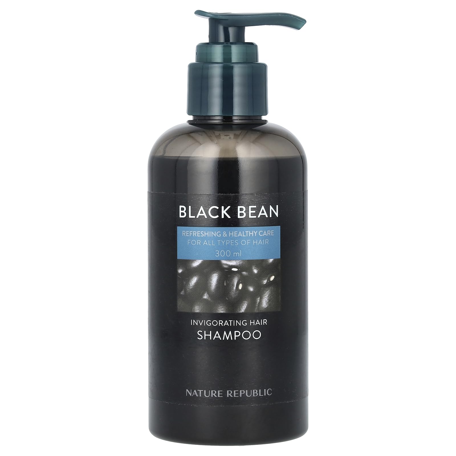 Nature RepublicBlack Bean, Invigorating Hair Shampoo, for All Types of Hair, 10.14 fl oz (300 ml)