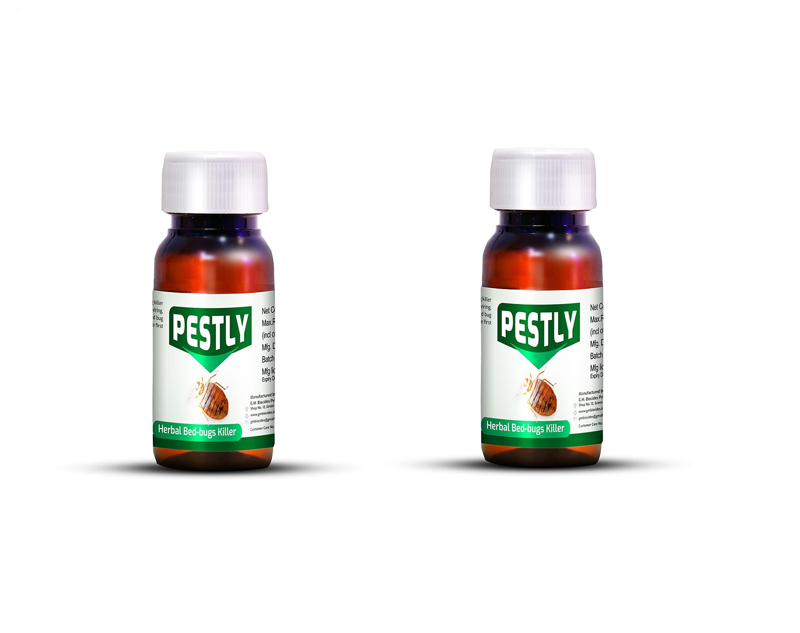 PESTLY HERBAL BEG BUG CONCENTRATE - 30ML x 2 (1 Bottle Makes 2000 ML) (Pack of 2)