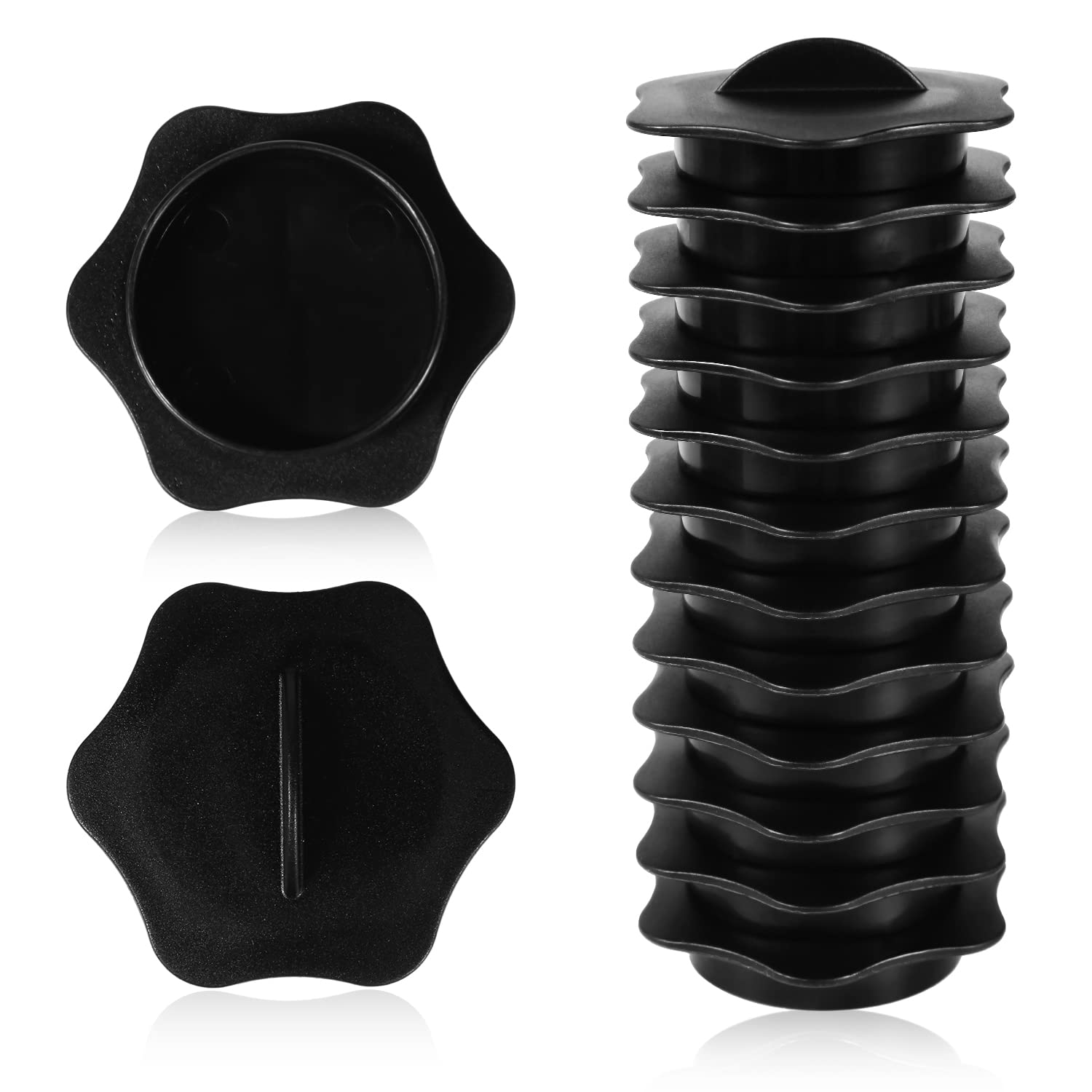 AIEX Plant Spacer, 25pcs Plant Spacer Kit for Aerogarden Spacers Plant Deck Opening for Indoor Hydroponic Growing Systems (Black)