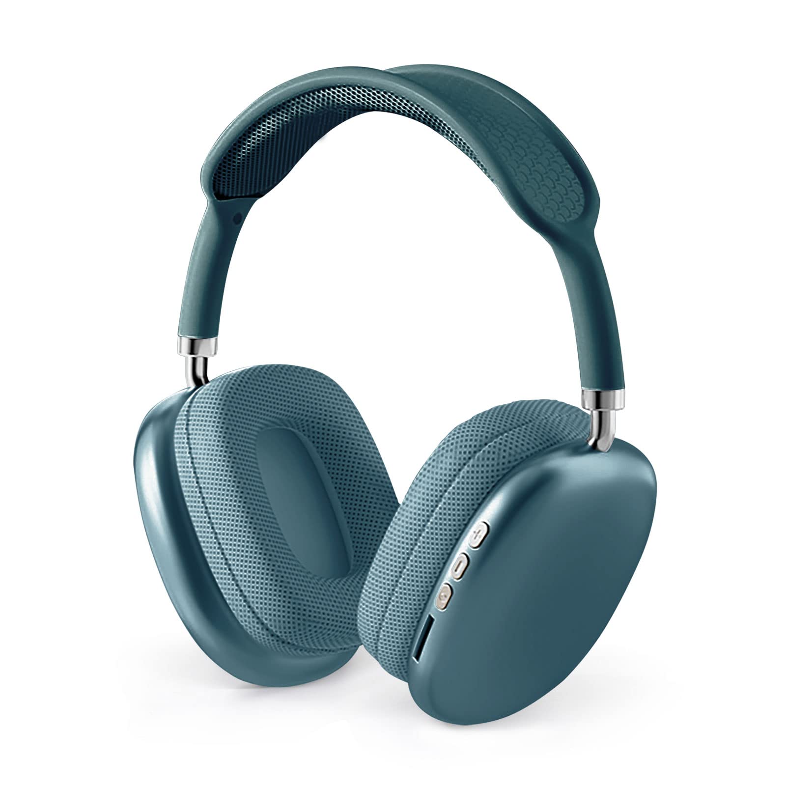 BONITA Bluetooth Headphones Over Ear, 20 Hours Playtime Foldable Wireless Headphones with 6EQ Modes, Headphones with Built-in Mic, Headset Wireless and Wired Hi-Fi Stereo, FM/TF for Mobile (BLUE)