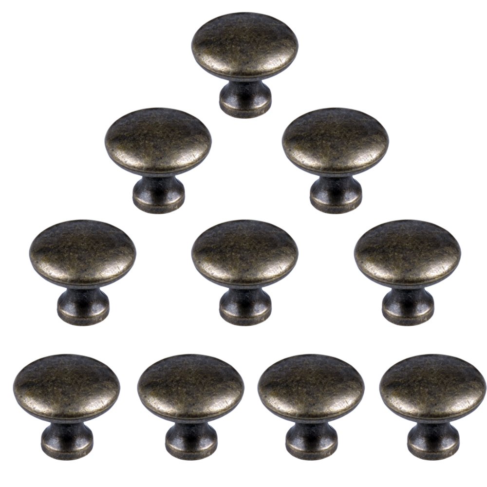 MyArmor 10x Vintage Bronze Style Zinc-Plating Round Kettle Cupboard Cabinet Drawer Kitchen Door Knobs Pull Handles