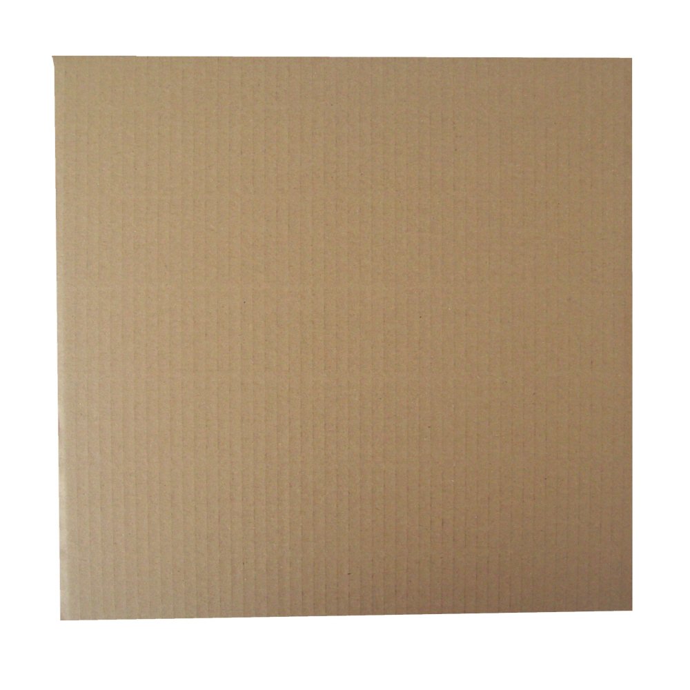 100 Brown Corrugated Cardboard Stiffener Pads Protective Sheets Boards - Approx 320x320mm Square - to FIT UKPS 12" Record Vinyl MAILERS ENVELOPES - Packaging MAILING Postal Postage Extra Protection