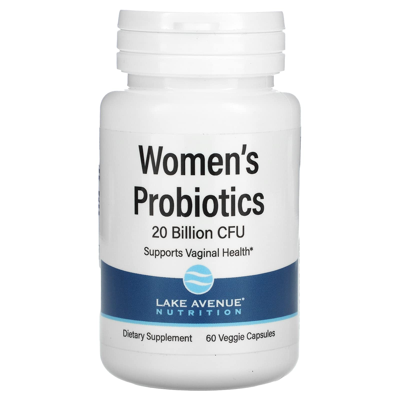 Lake AvenueNutrition Women's Probiotics, 20 Billion CFU, 60 Veggie Capsules