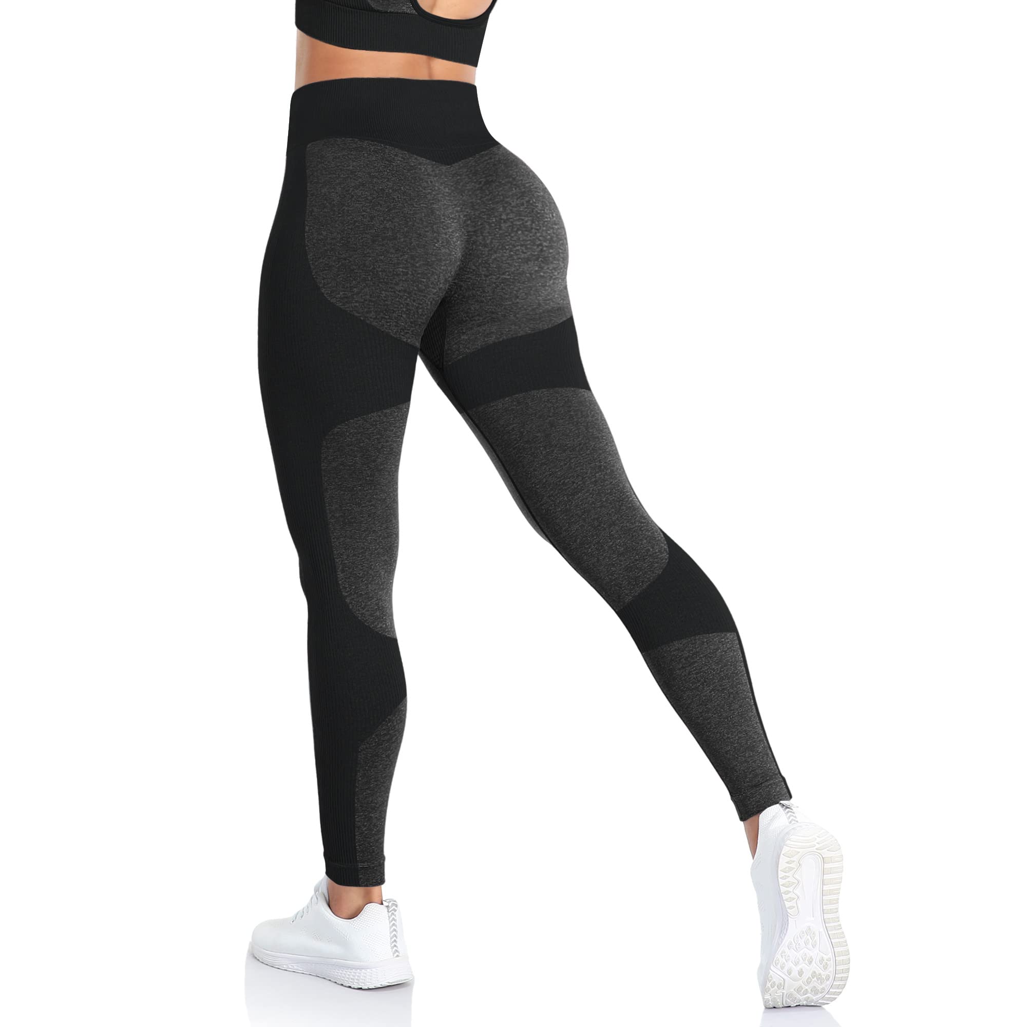 ShinyStar Women's Seamless High Waisted Yoga Leggings Stretch Gym Workout Running Leggings