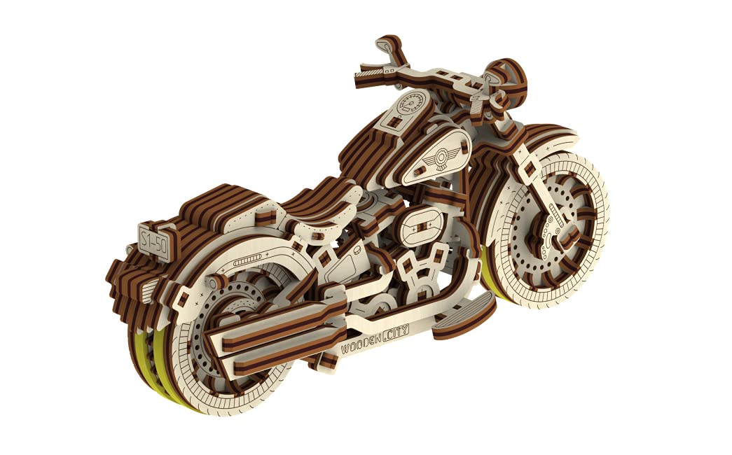 WOODEN CITY WR342 Cruisre V-Twin Modeling, Wood, 17x8 cm