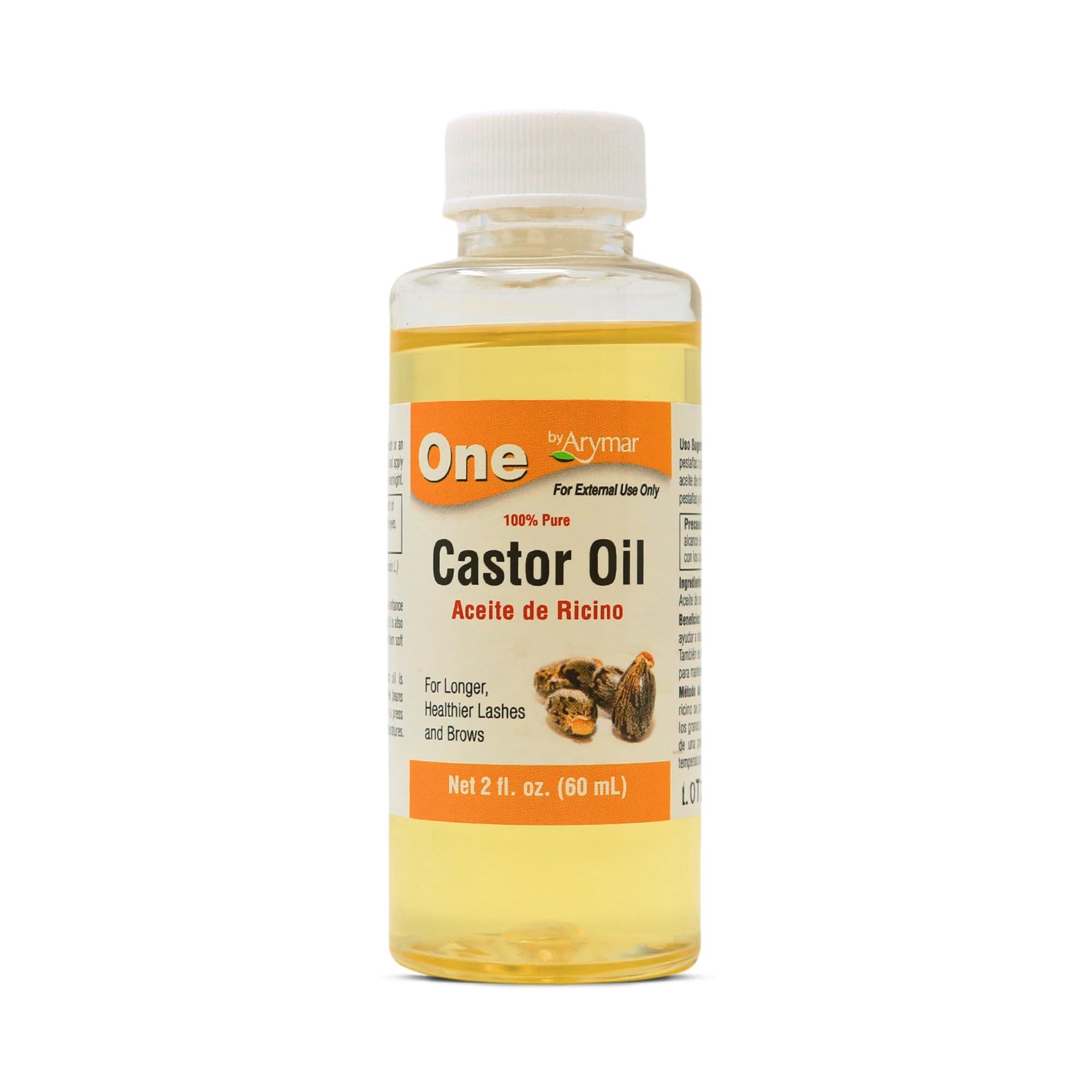 ArymarCastor Oil - 100% Pure Aceite de Ricino - Made in USA - 2 Fl Oz (59ml)