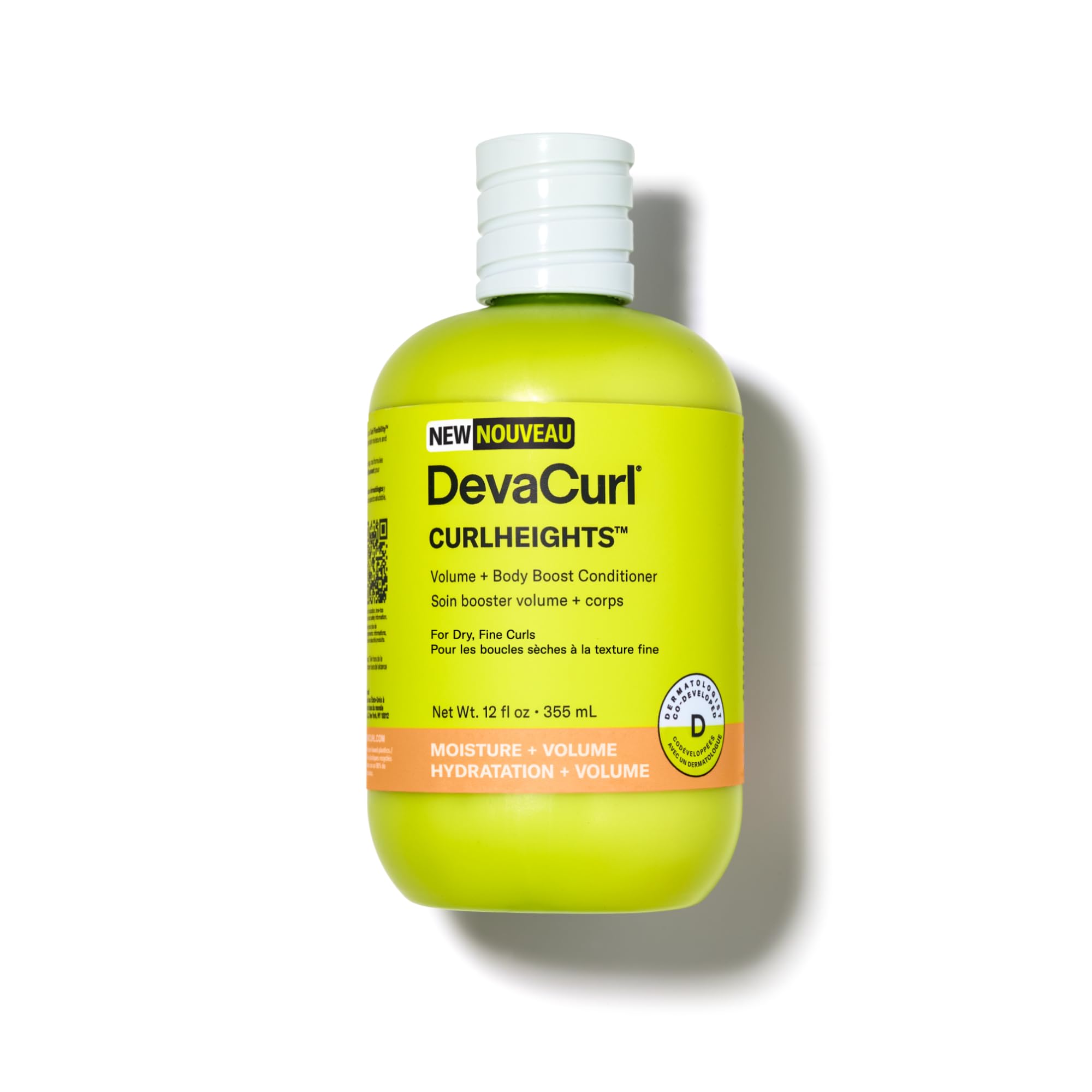 DevaCurl CurlHeights Volume + Body Boost Conditioner, 12 oz