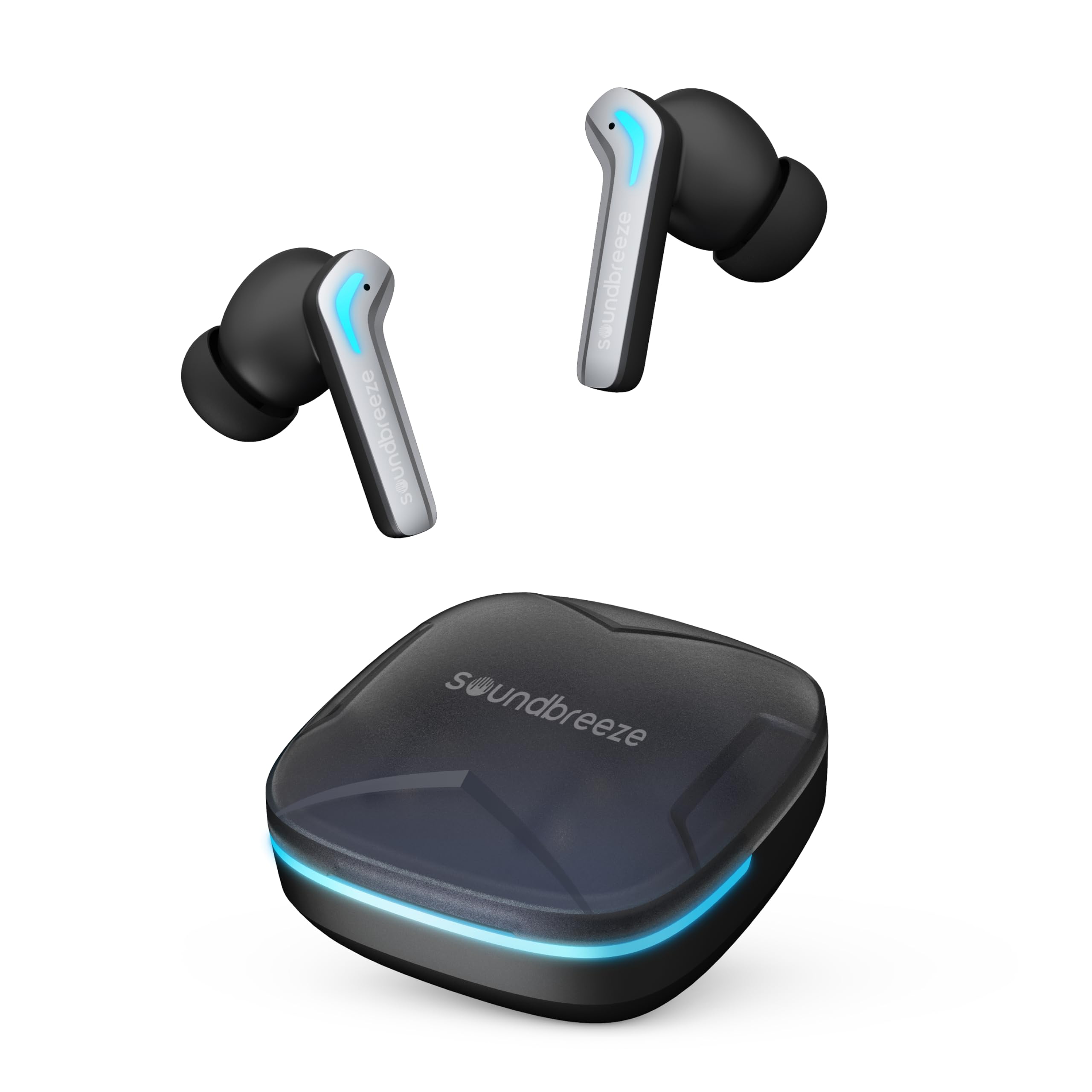 Seeken Soundbreeze Fury Wireless Bluetooth Earbuds - Black | 40 Hours Playtime | Premium Sound Quality | Premium Design | High Sound Quality.