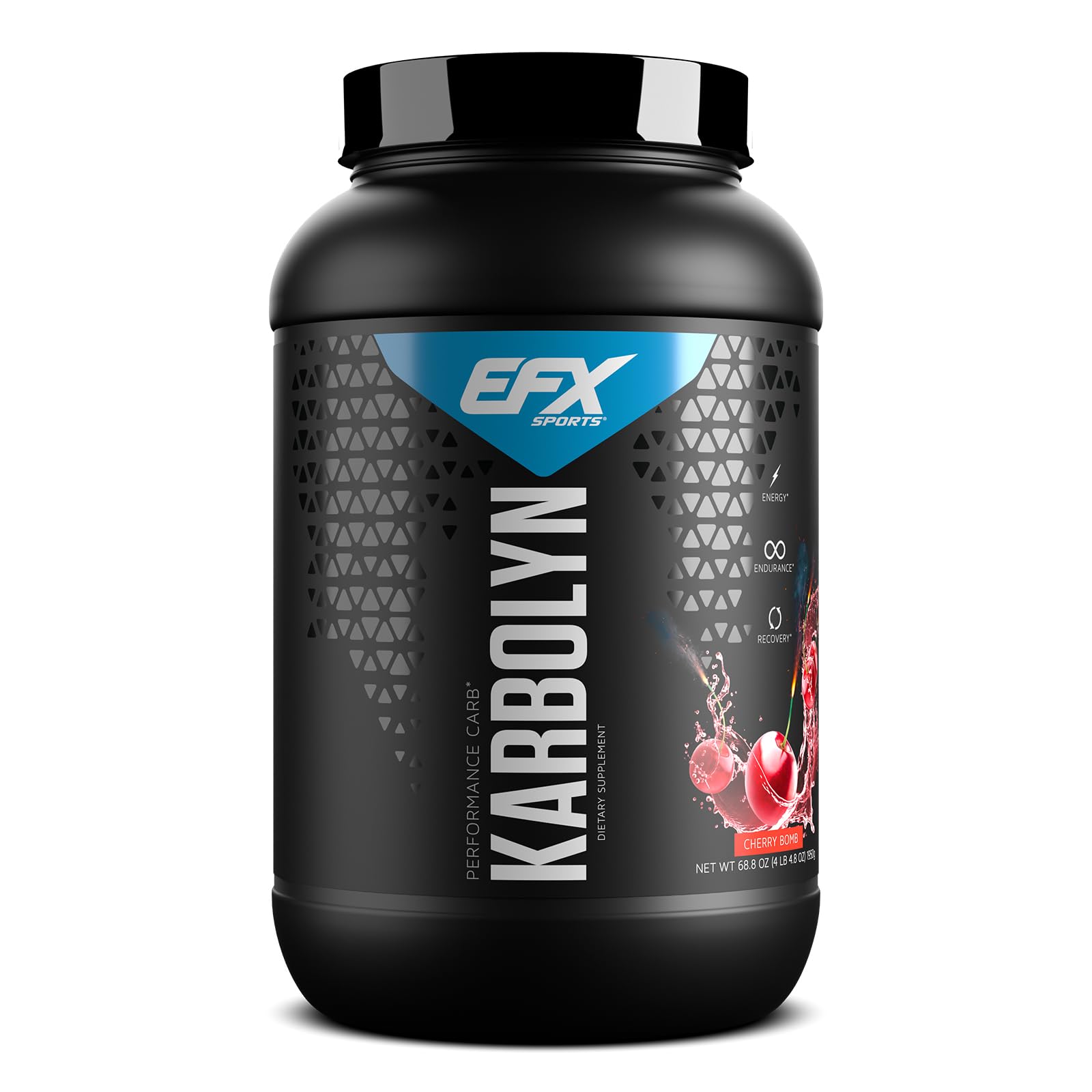 EFX Sports Karbolyn Fuel | Fast-Absorbing Carbohydrate Powder | Carb Load, Sustained Energy, Quick Recovery | Stimulant Free | 37 Servings (Cherry Bomb)