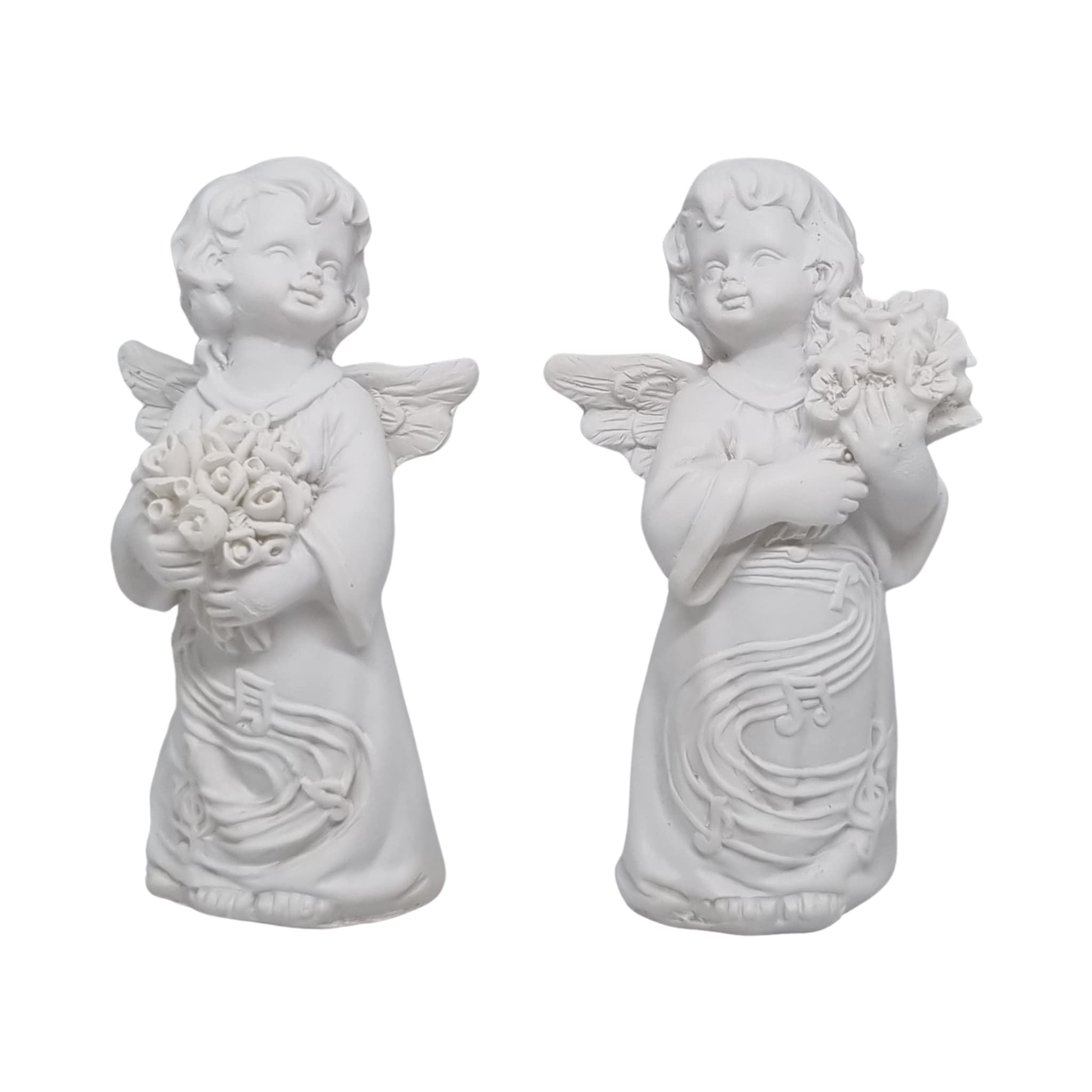 Blessings White Angel Statue Set of 2