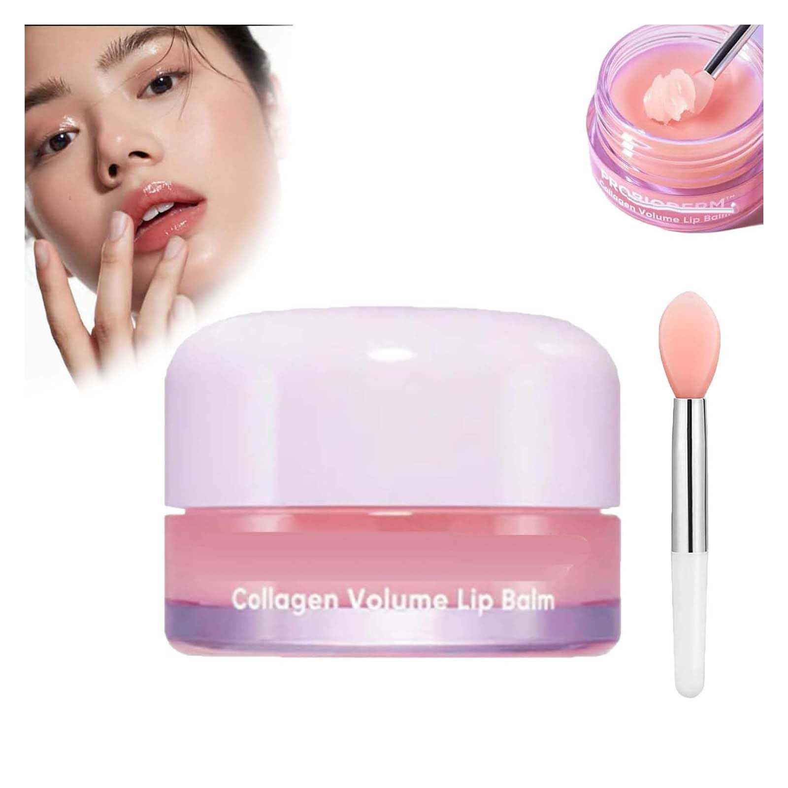 Lip Balm,Collagen Lip Balm, Bioheal Collagen Lip Balm,Bioheal Collagen Volume Lip Balm 15ml,Lip Mask, Collagen Lip Balm Moisturizing,Lightening Lip Lines, Anti-Crack Lip Balm (1PC)