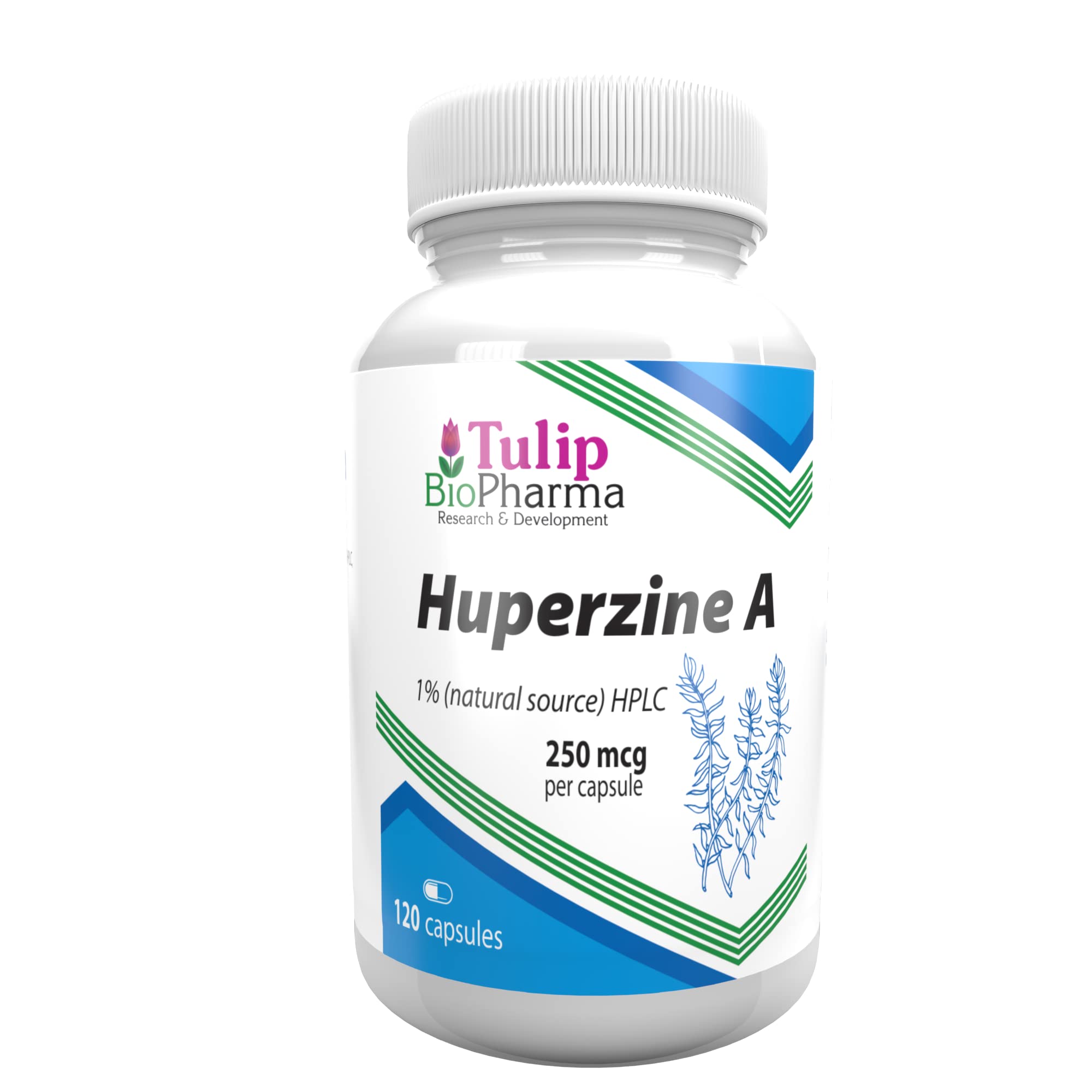 Huperzine A 250mcg 120 Capsules, 3rd Party lab Tested, High Strength Supplement