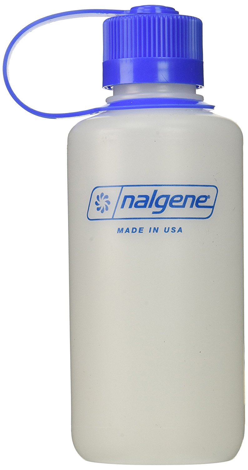 NalgeneHDPE Narrow Mouth BPA-Free Water Bottle, 16 oz