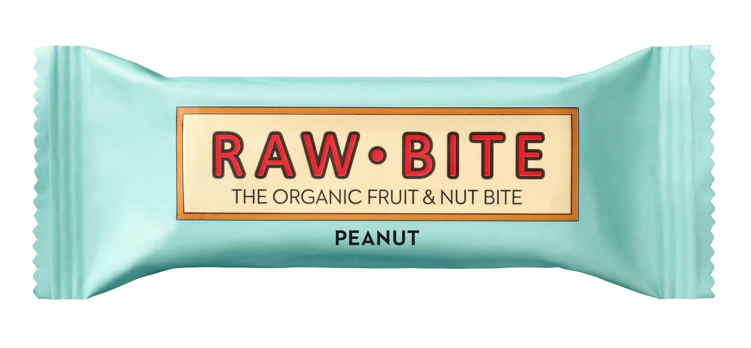 RAWBITE The Organic Fruit & Nut Bite Peanut - Vegan, Gluten-free & No Added Sugar, 50g