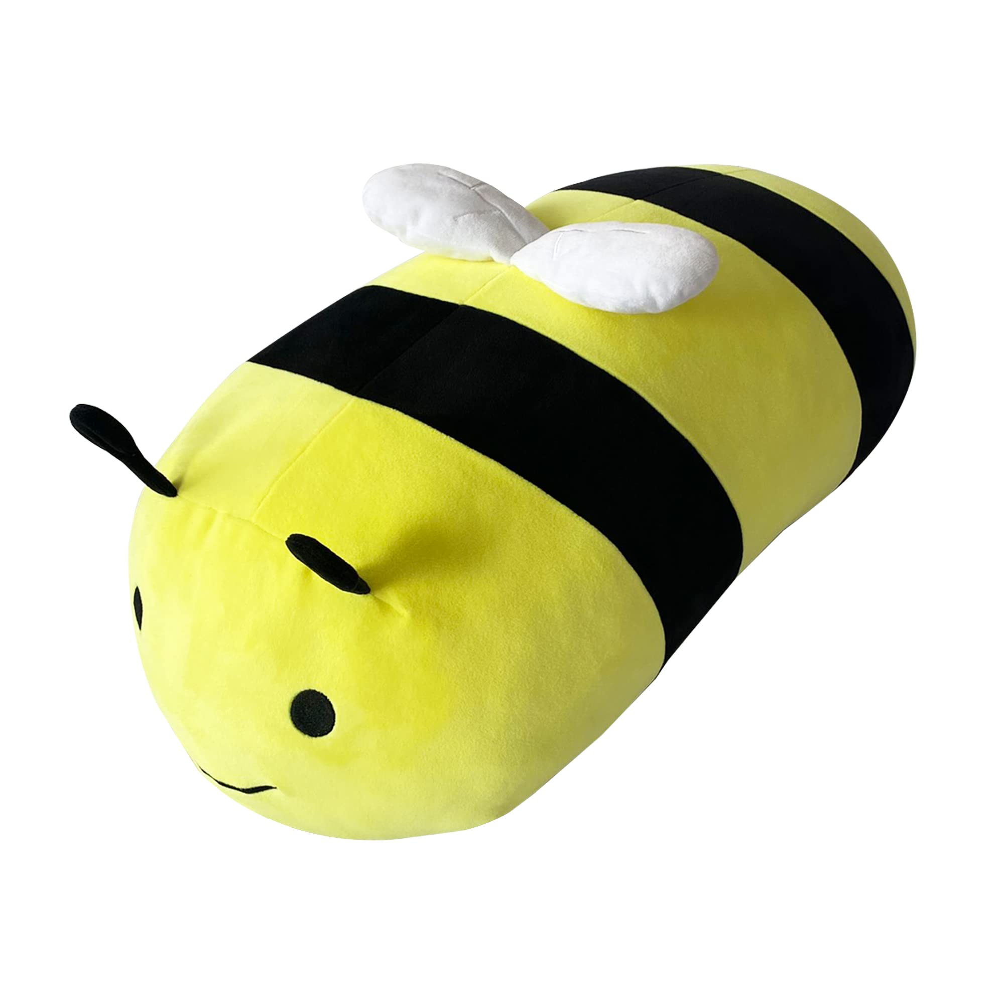 Pineapple Bee Plush Pillow, 24" Jumbo Bee Plushie Toy, Cute Stuffed Animal Bumblebee Gift for Girls, Boys, Large 24 Inch