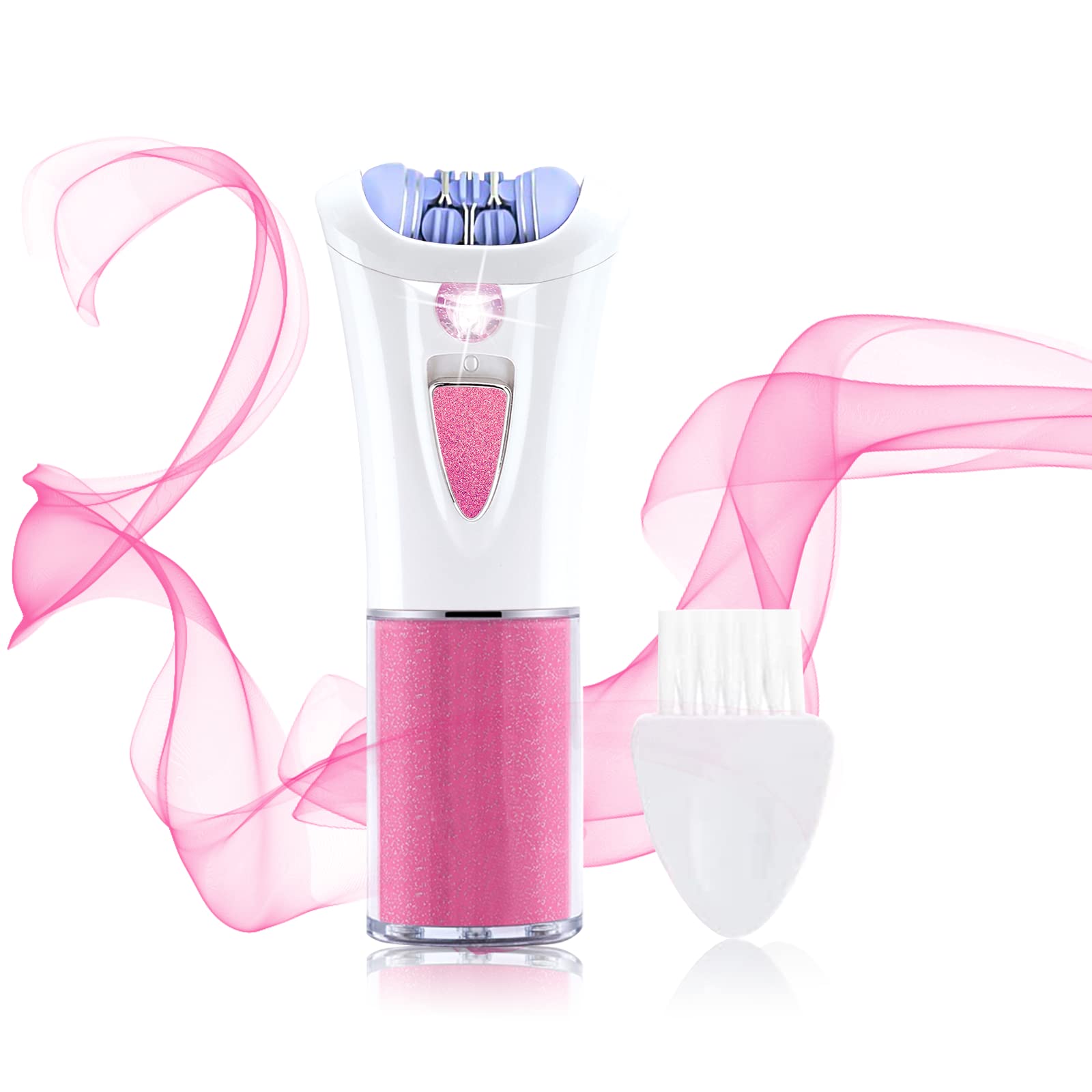 Epilator for Women, Esznuoky Smooth Glide Epilator with LED, Cordless Electric Tweezers Facial Hair Removal for Underarms Legs, Face, Bikini Trimmer