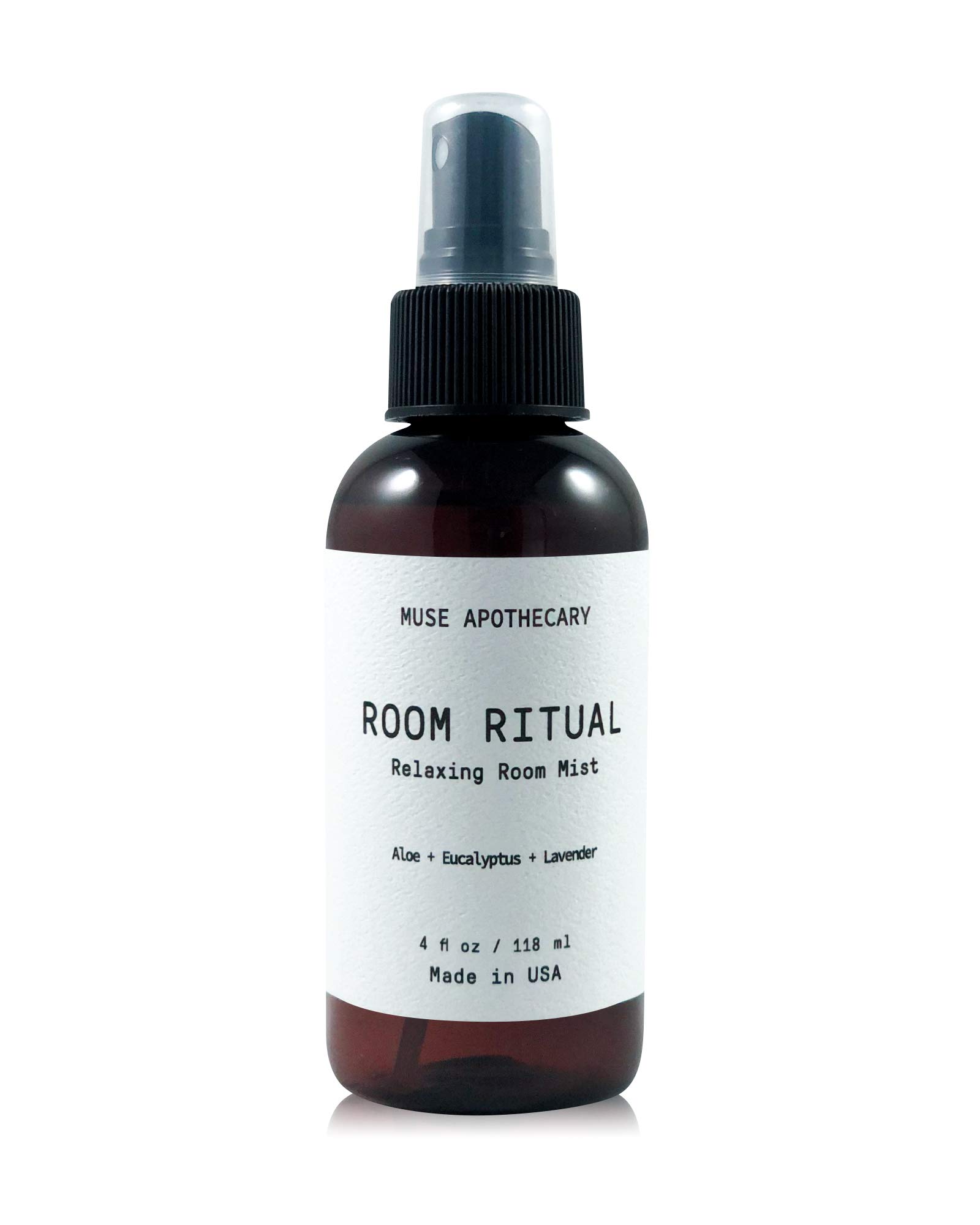 Muse ApothecaryRoom Ritual - Aromatic and Relaxing Room Mist, 4 oz, Infused with Natural Essential Oils - Aloe + Eucalyptus + Lavender