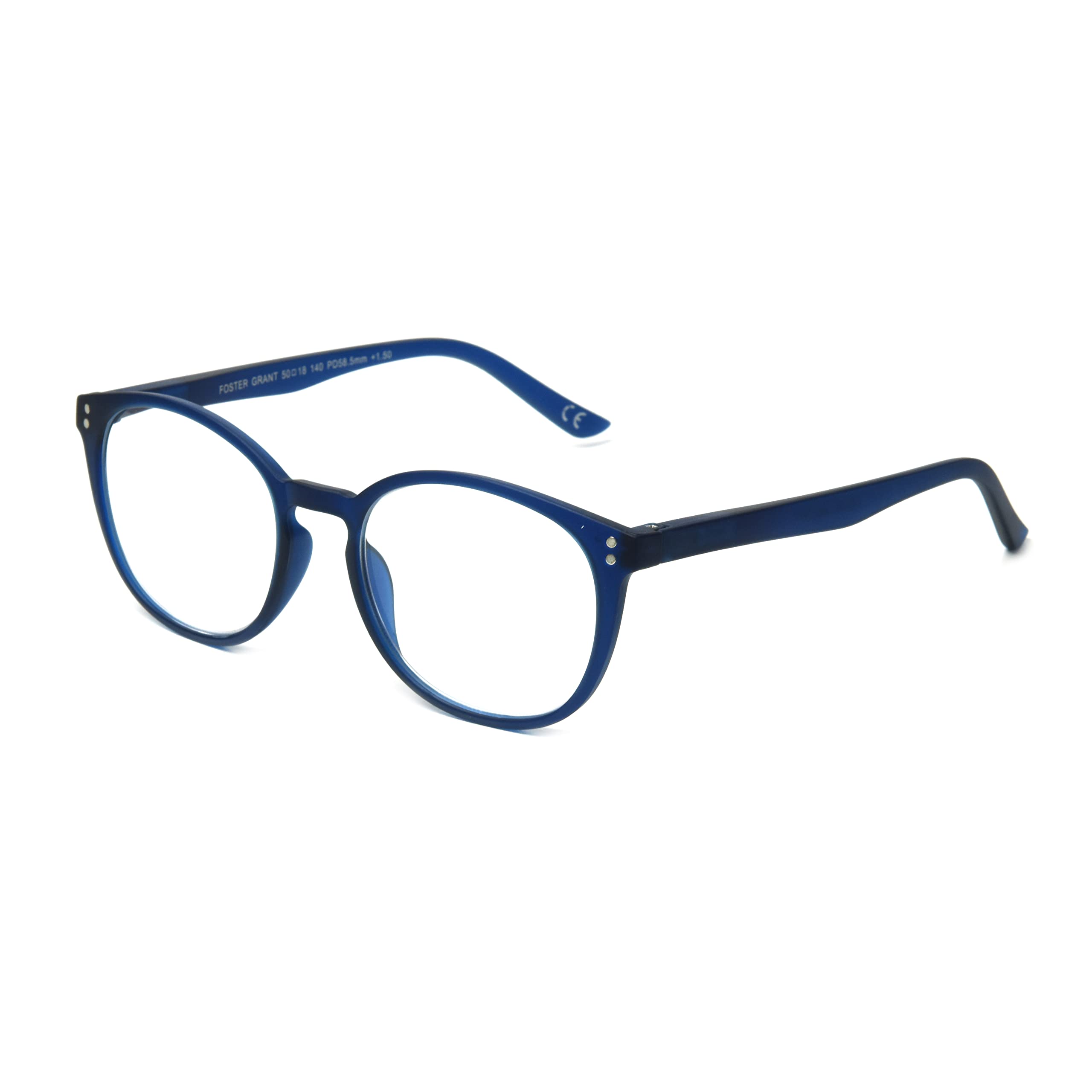 Foster Grant Joey Anti-Fog Blue Light Readers Round Reading Glasses