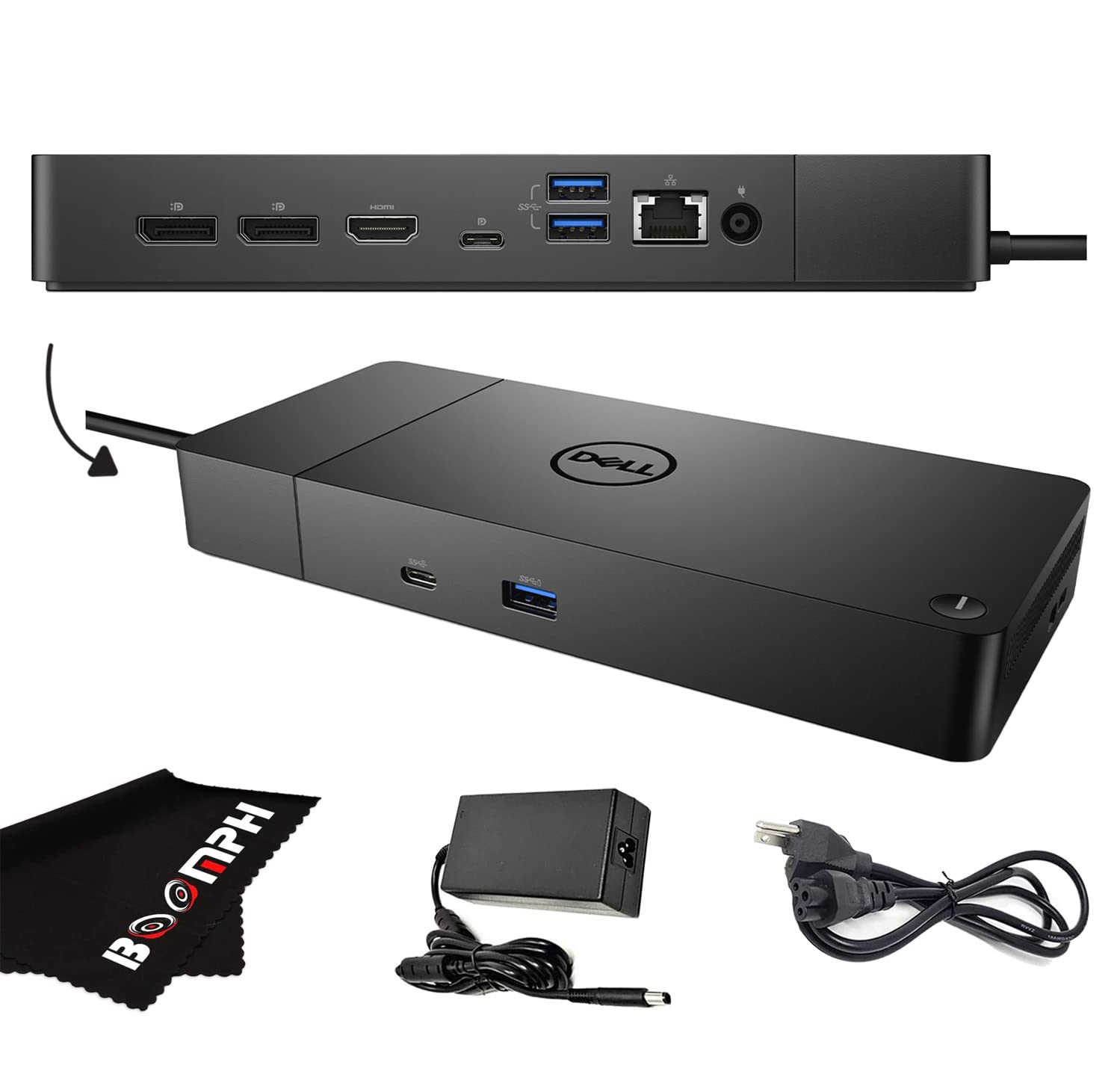 Dell WD19S Docking Station with 130W Power Adapter and 90W Power Delivery - USB Type-C, HDMI, Dual DisplayPort (WD19S130W) - Performance Comprehensive Docking Solution