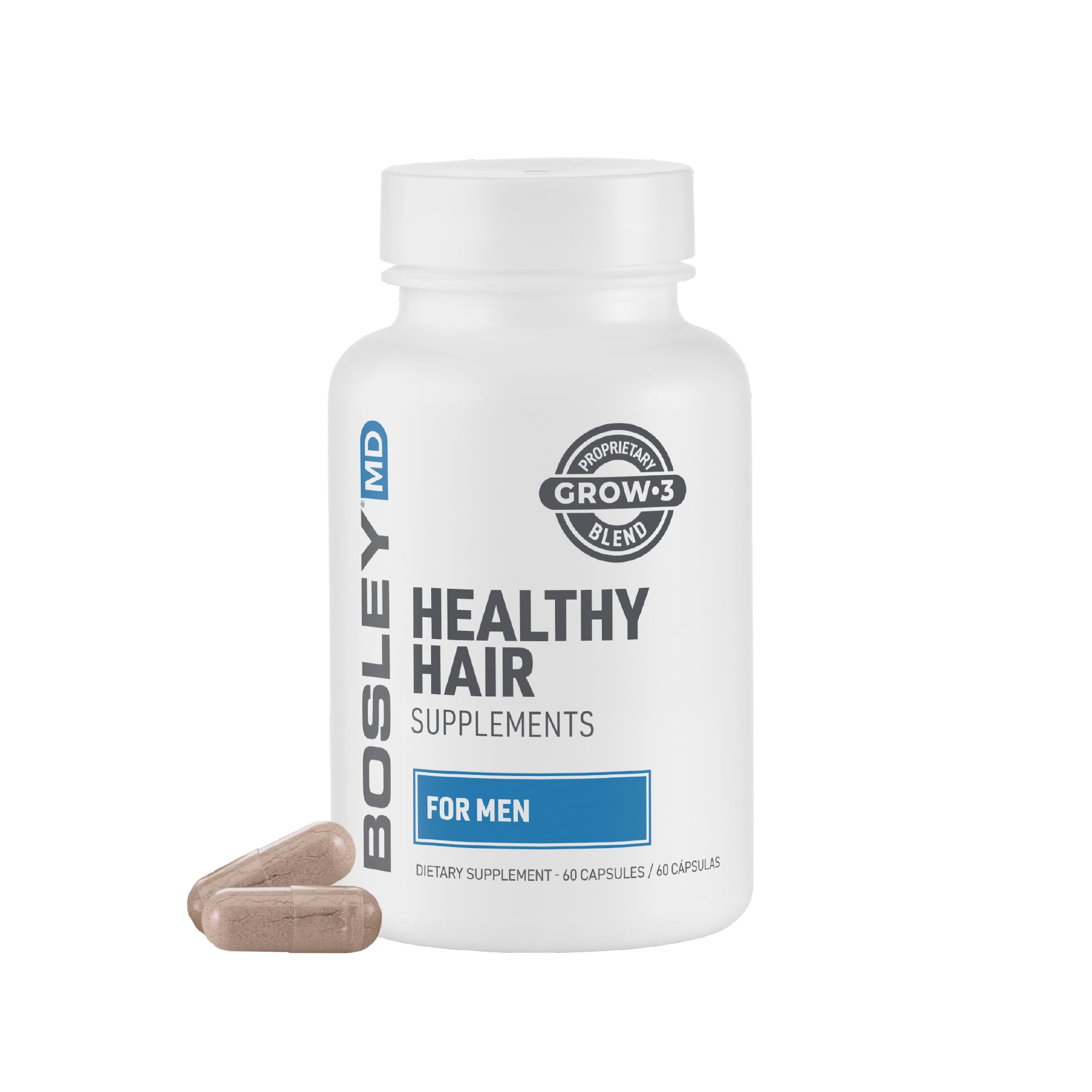 Bosley Professional Strength Hair Vitality Supplement for Men - 60 Ct