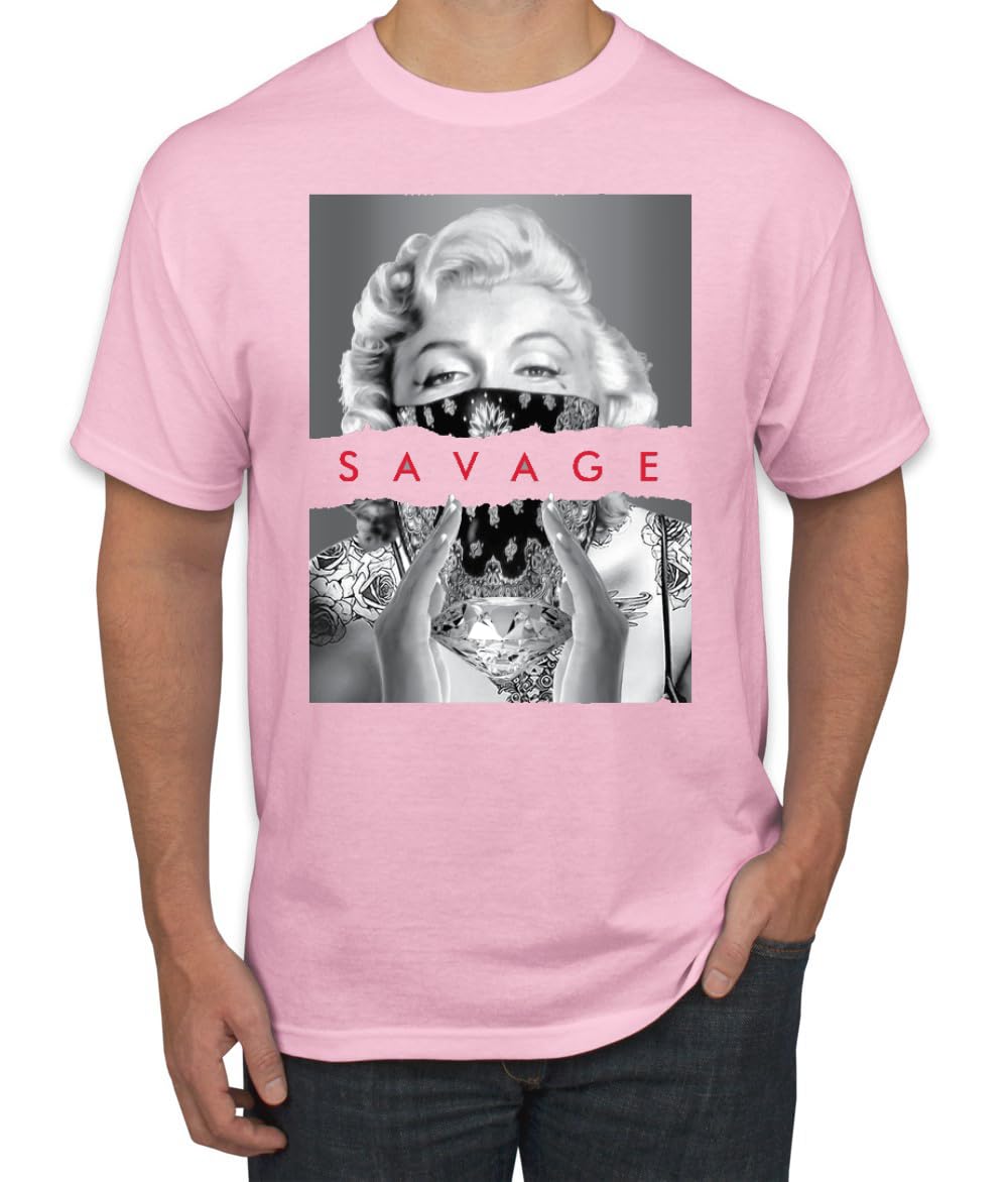 Wild Bobby Marilyn Famous Savage Rockstar Famous People Men's T-Shirt