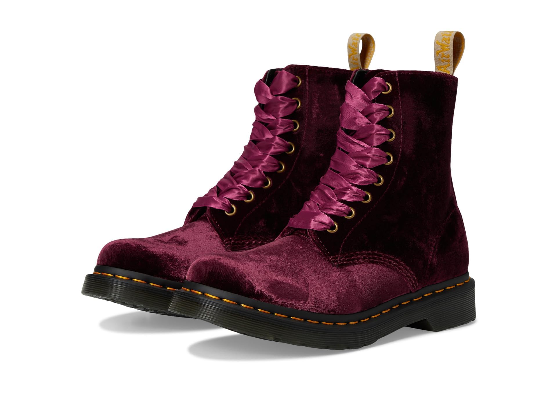 Dr. MartensWomen's Vegan 1460 Pascal Velvet 8 Eye Boot Fashion