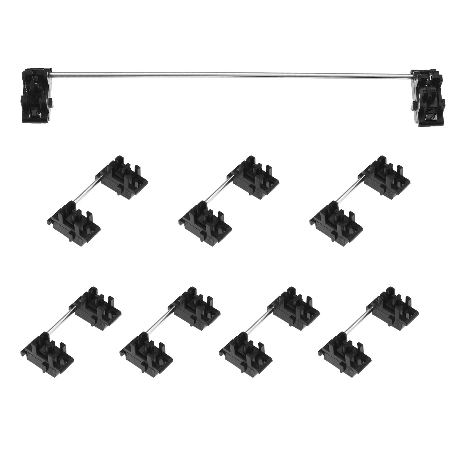 7Pcs 2U Stabilizers & 1Pcs 6.25U Stabilizer Replacement Mechanical Keyboard Stabilizers Plate Mount Stabilizers Keyboard Accessories