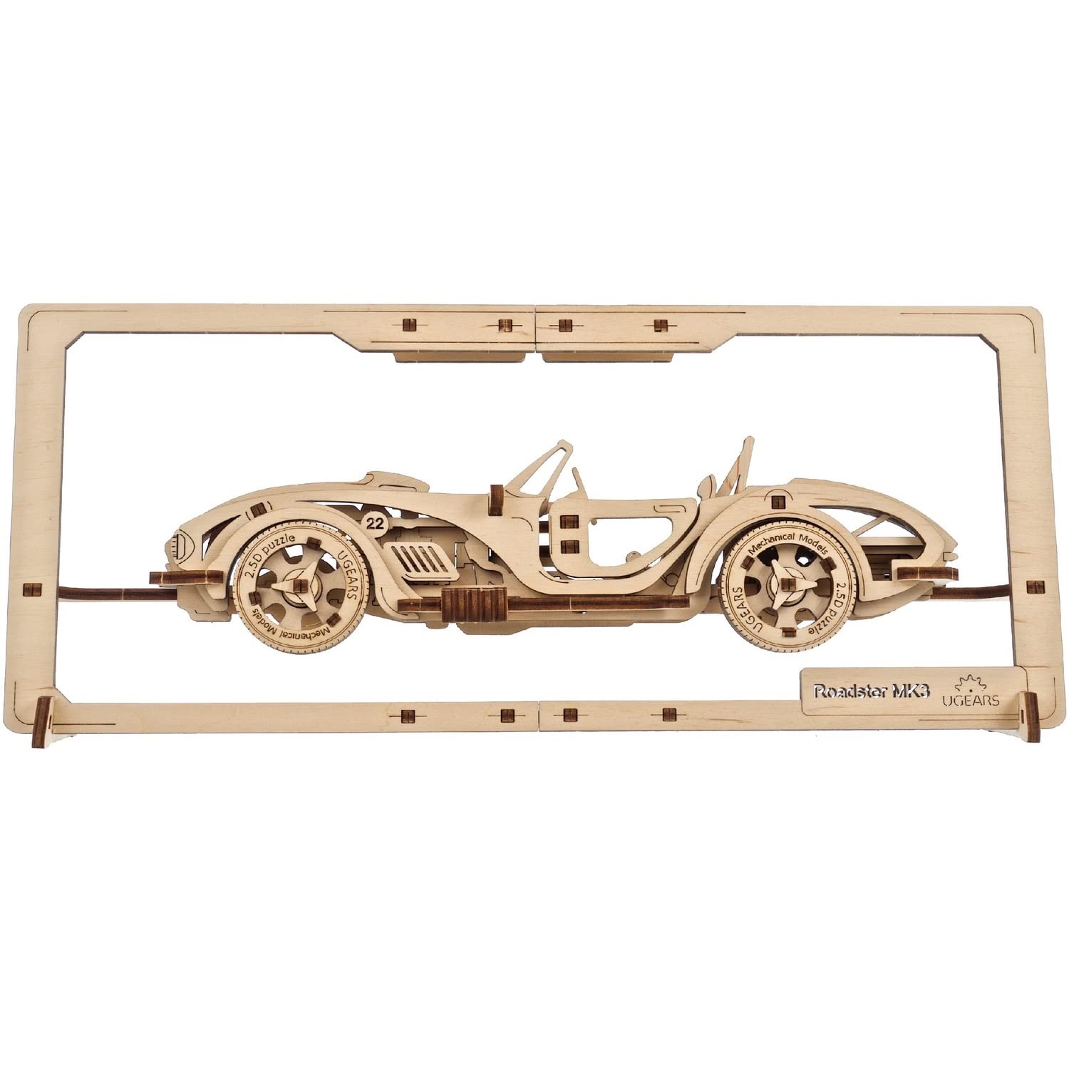 UGEARS Roadster MK3 2.5D Puzzle