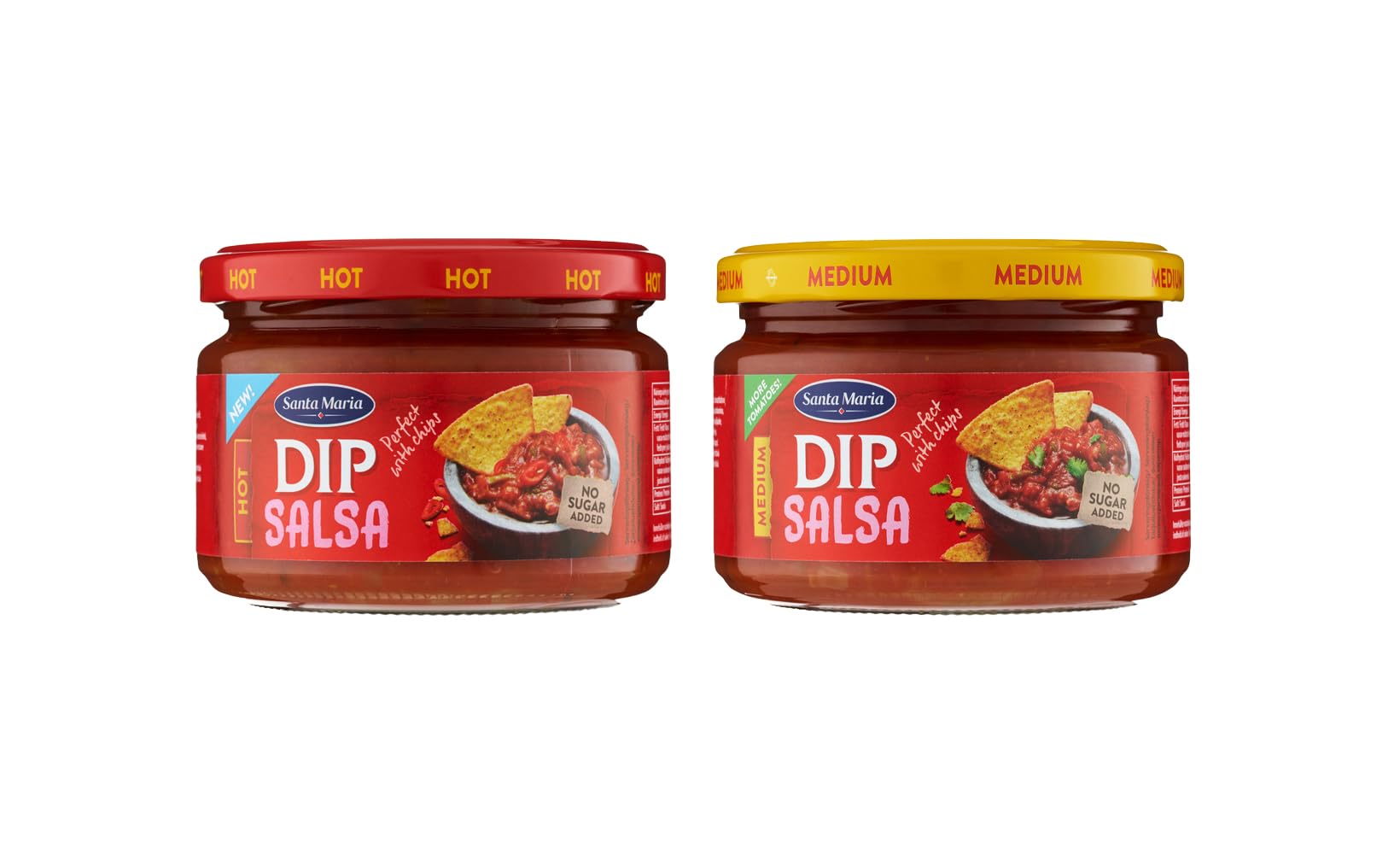 Santa MariaDIP SALSA MEDIUM+HOT 250G, 2 PACK