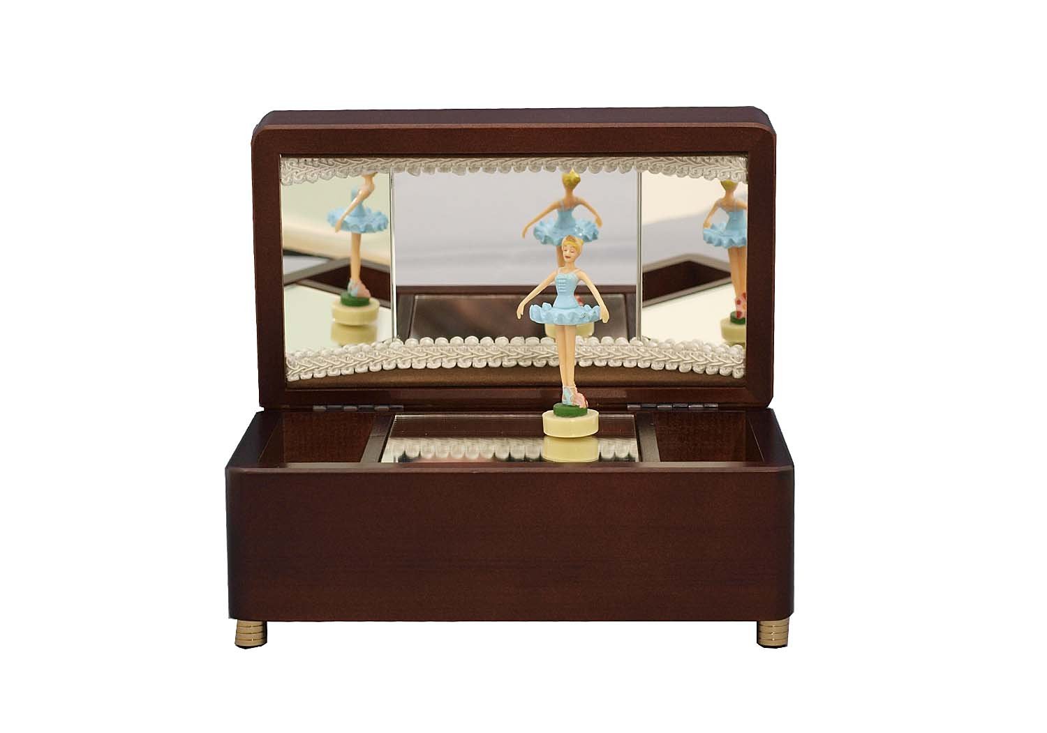 Waltz ballerina music box (L) flower (japan import) by WOODNY