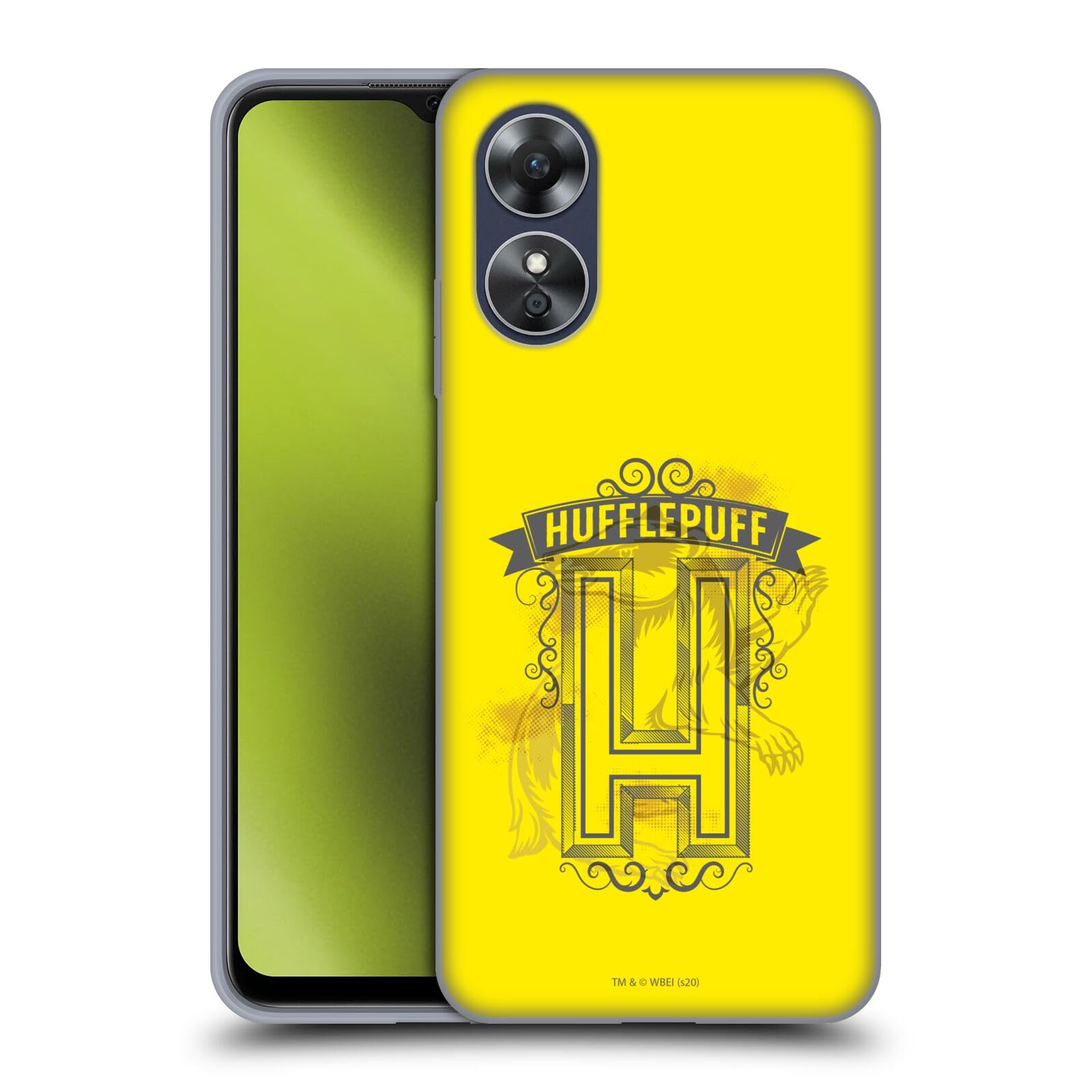 Head Case Designs Officially Licensed Harry Potter Hufflepuff 2 Deathly Hallows XVIII Soft Gel Case Compatible with Oppo A17