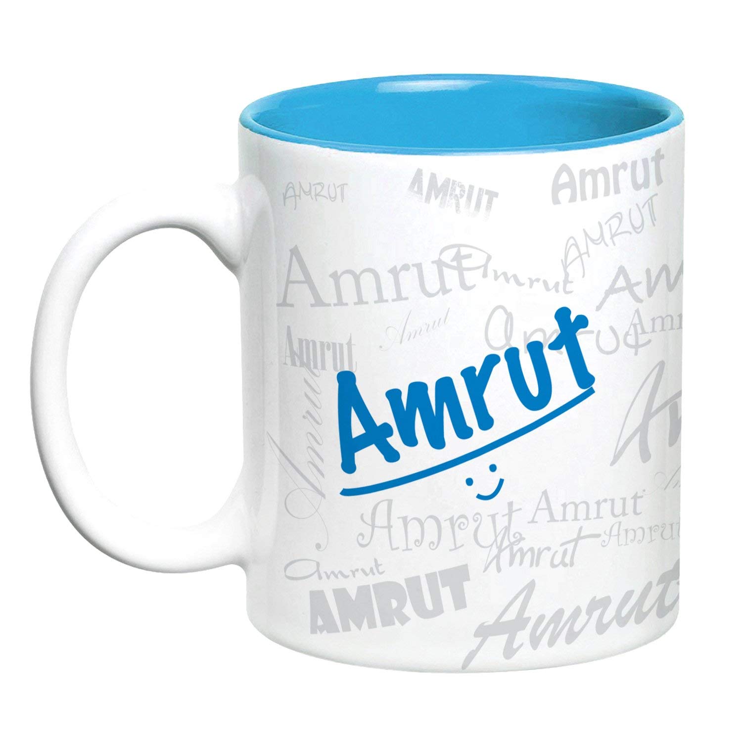 Hot Muggs® Me Graffiti Mug - Amrut Personalised Name Ceramic, 315ml, 1 Unit