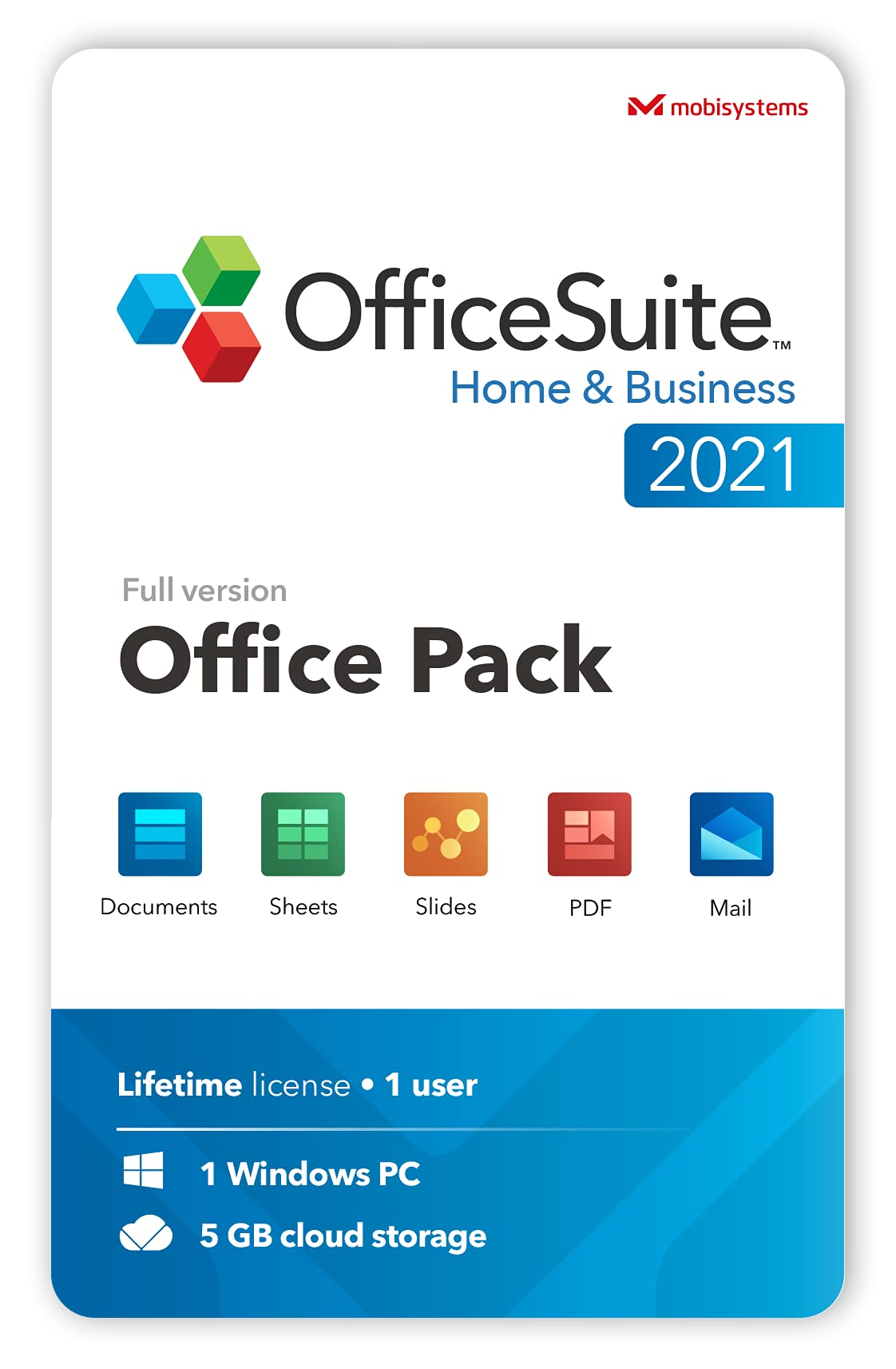 OfficeSuite Home & Business 2021 | Lifetime License | Compatible with Word®, Excel®, PowerPoint® & PDF for Windows