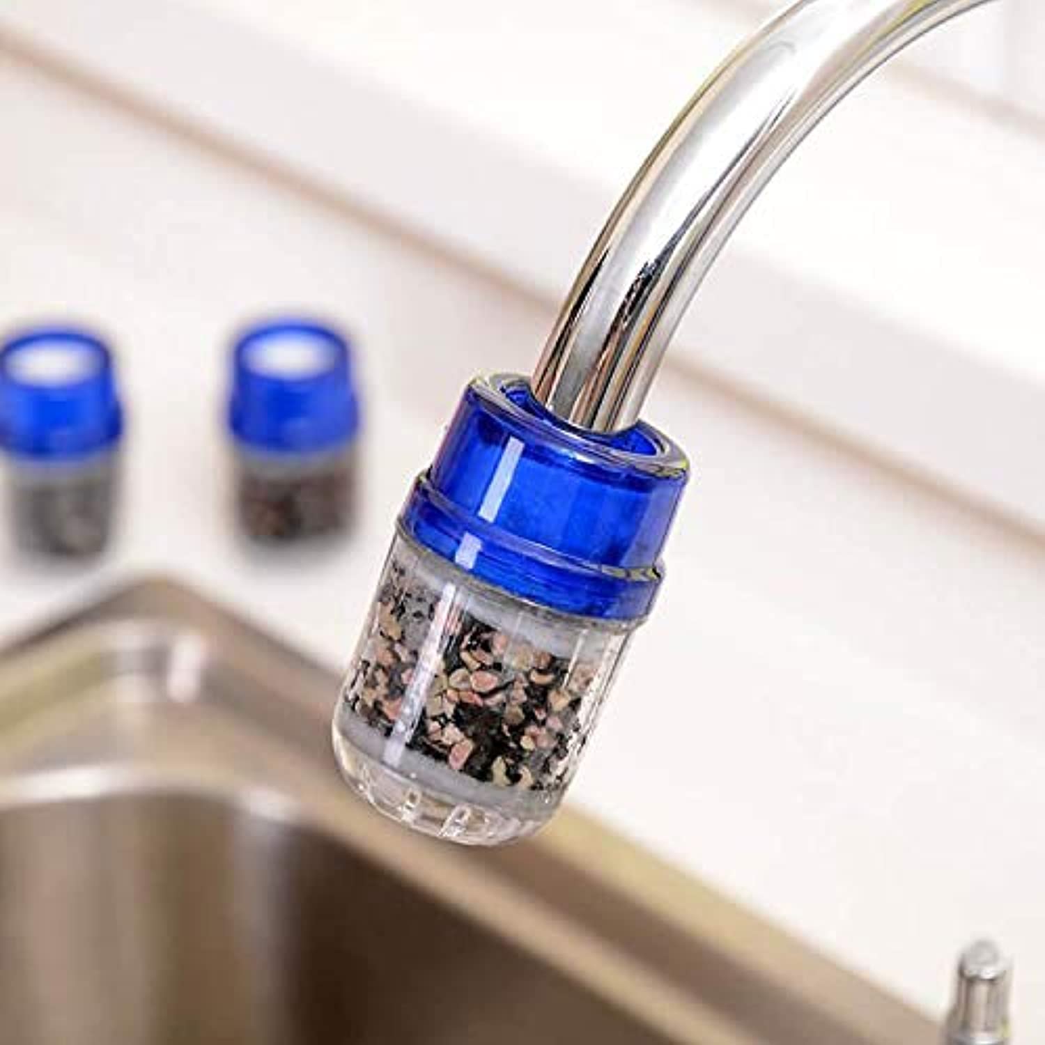 SulfarKitchen Activated Carbon Water Filter Faucet Tap Household Purifier-Blue